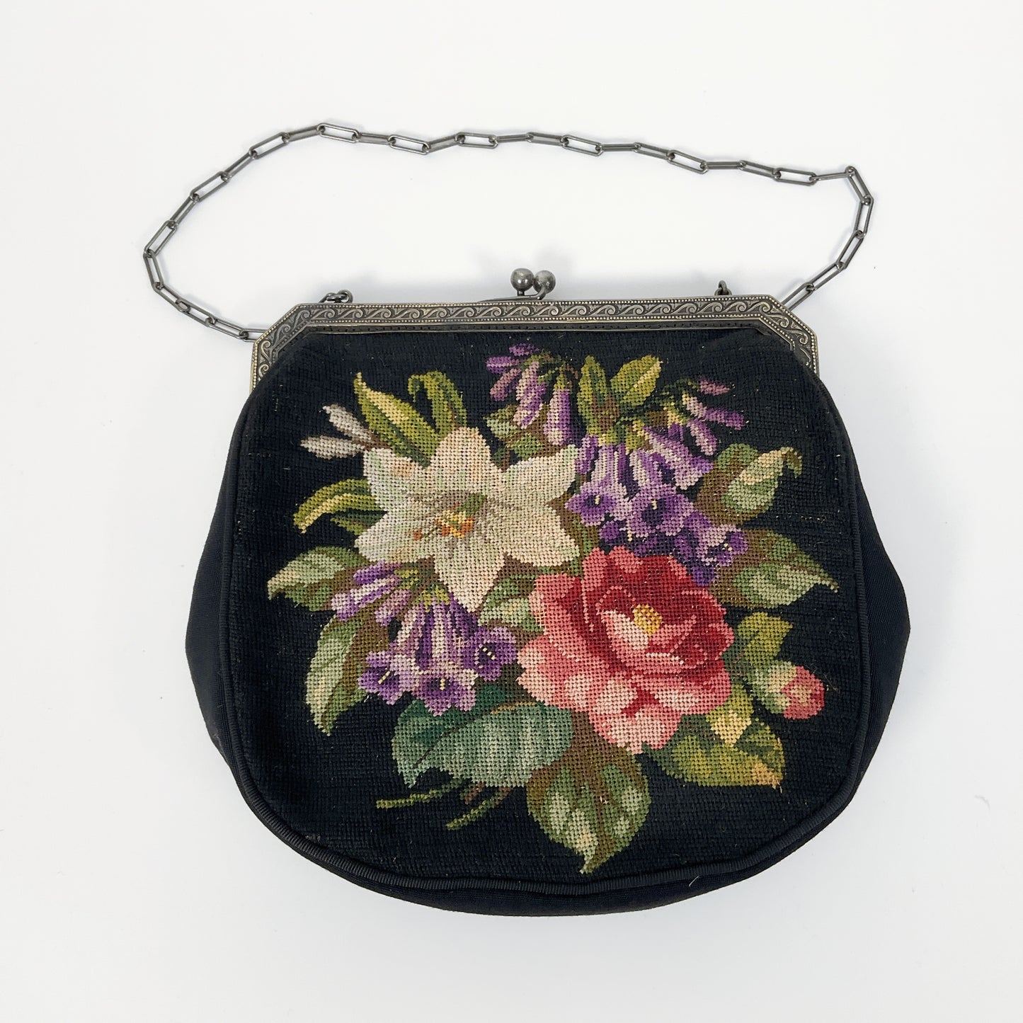 Vintage Tapestry Handbag & Wall Hanging Set