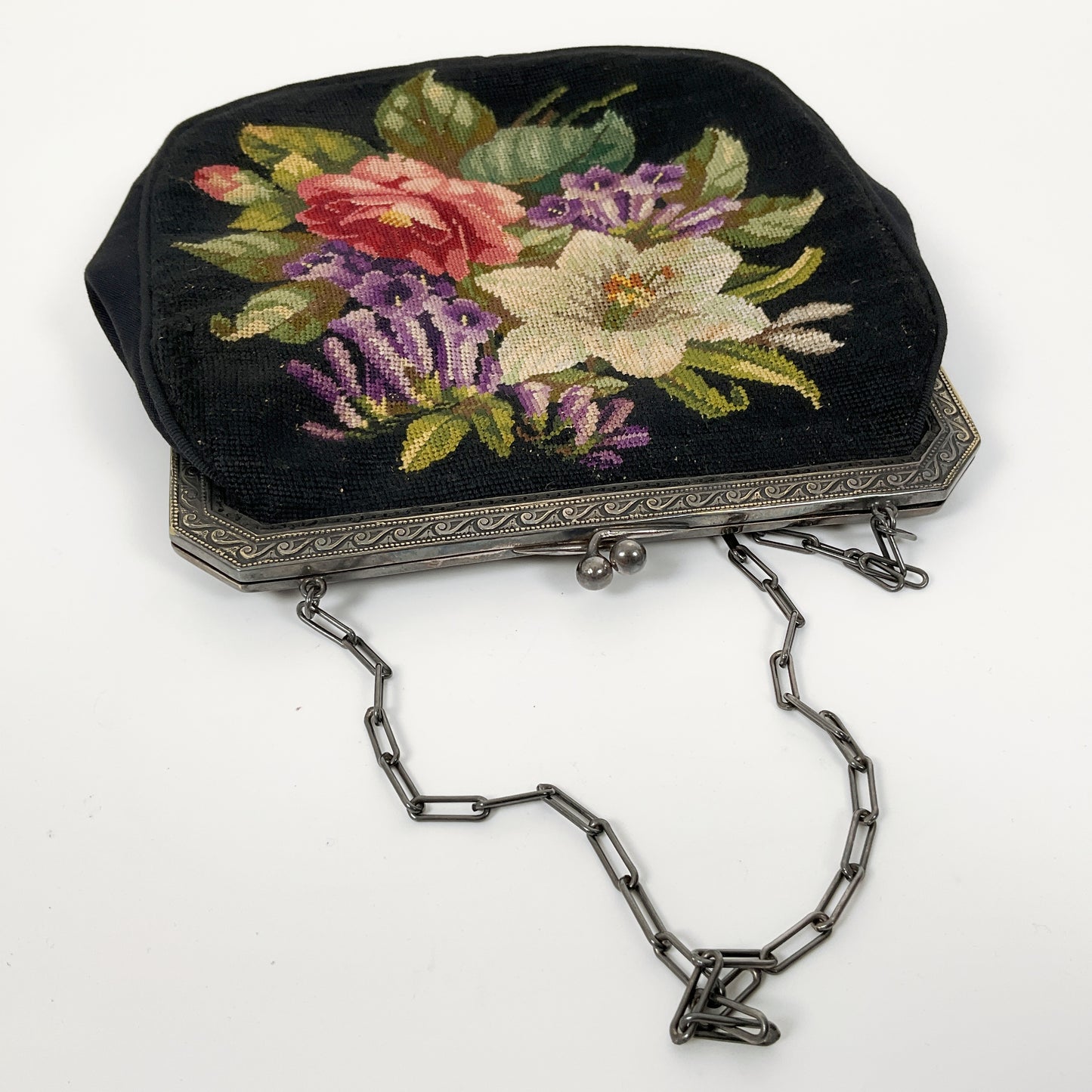 Vintage Tapestry Handbag & Wall Hanging Set
