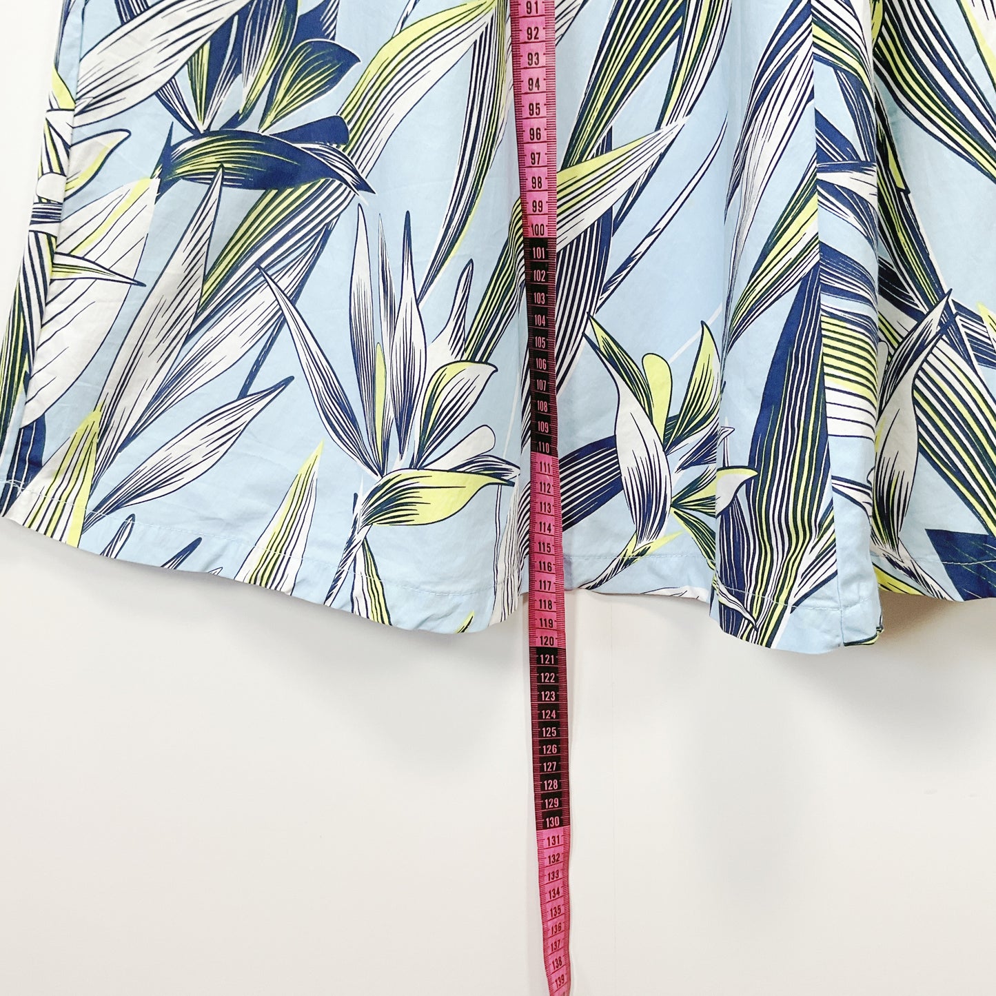 EDC by Esprit – Blue Tropical Print Fit  Flare Dress