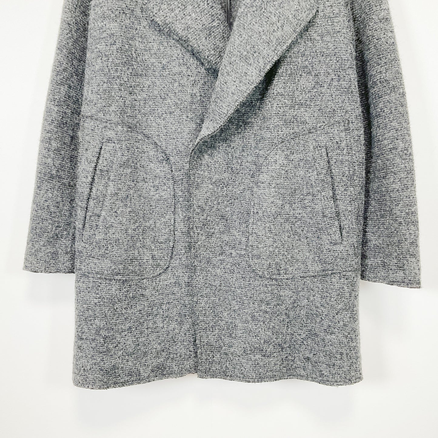 STRADIVARIUS - Charcoal Grey Wool-Blend Coat