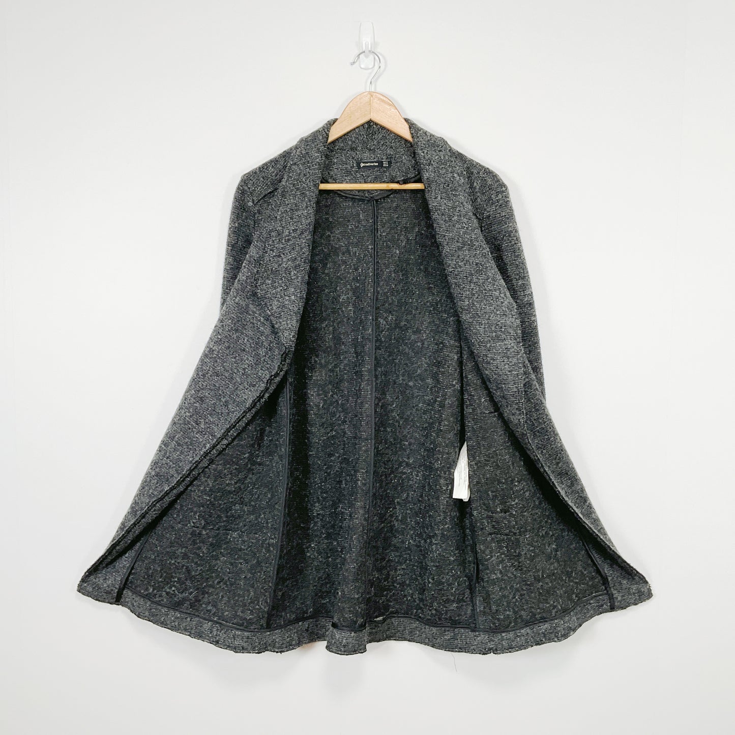 STRADIVARIUS - Charcoal Grey Wool-Blend Coat