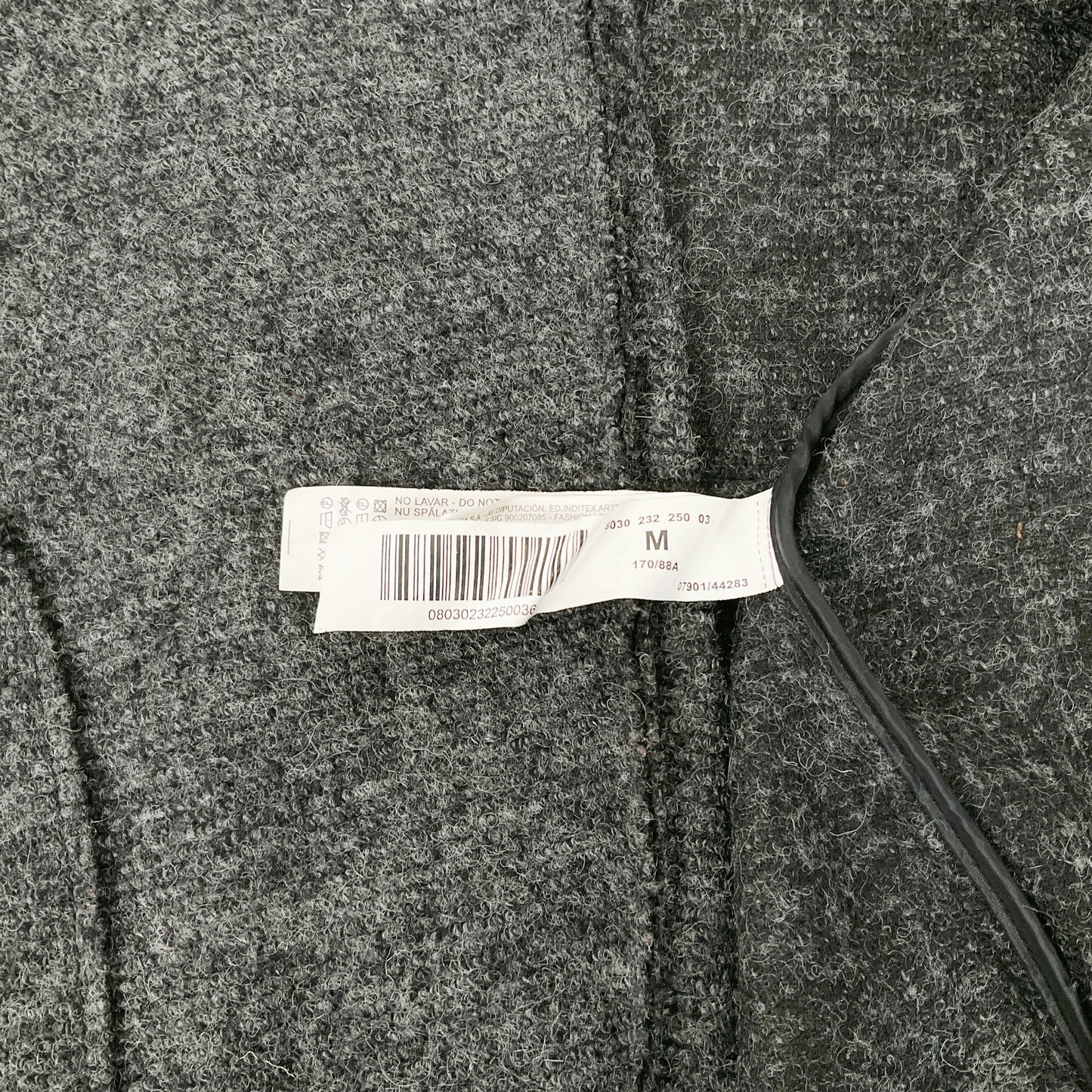 STRADIVARIUS - Charcoal Grey Wool-Blend Coat