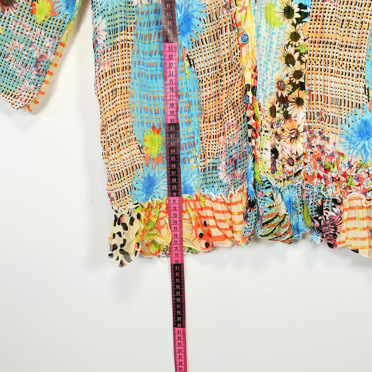 Threadz - Boho Patchwork Style Sheer Cardigan