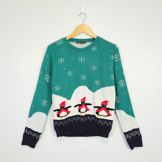 Boohoo - Willow Penguin Christmas Jumper