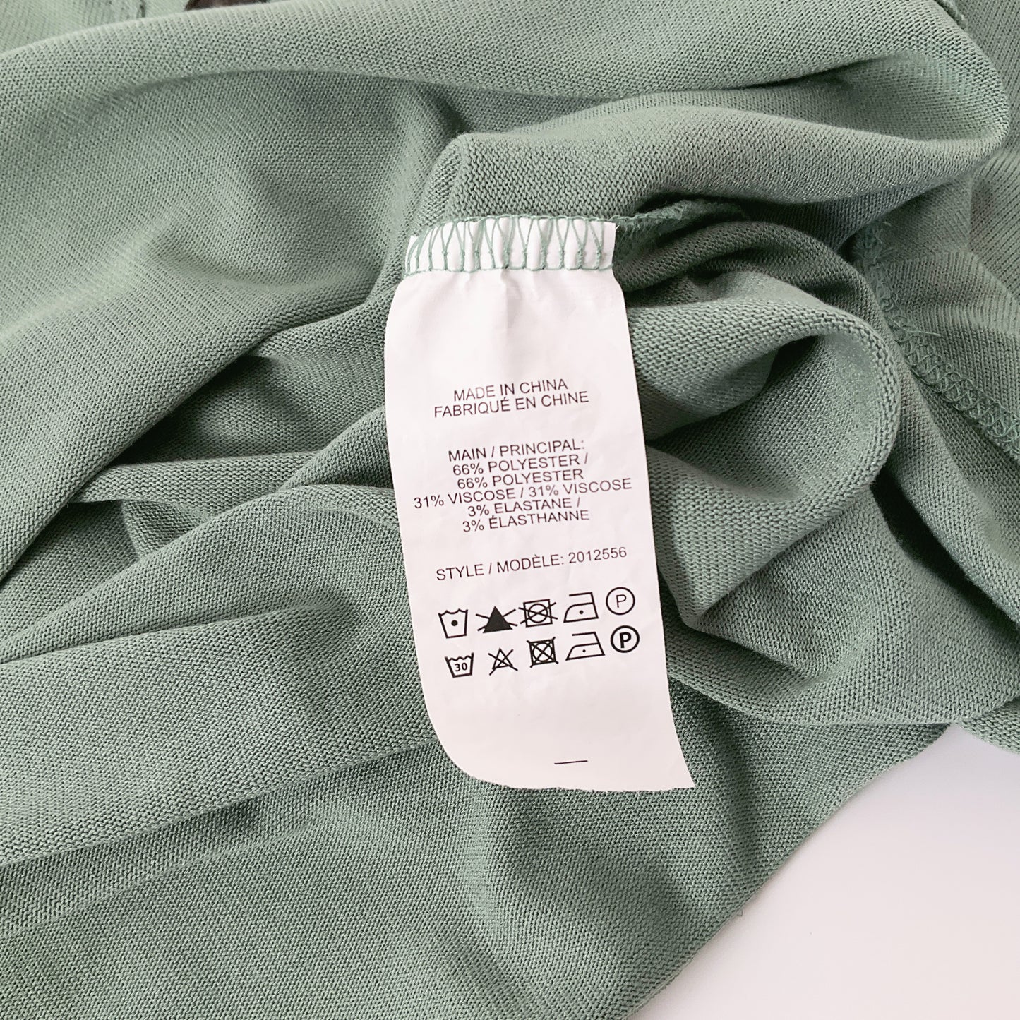 Katies - Sage Green V-Neck Button Top