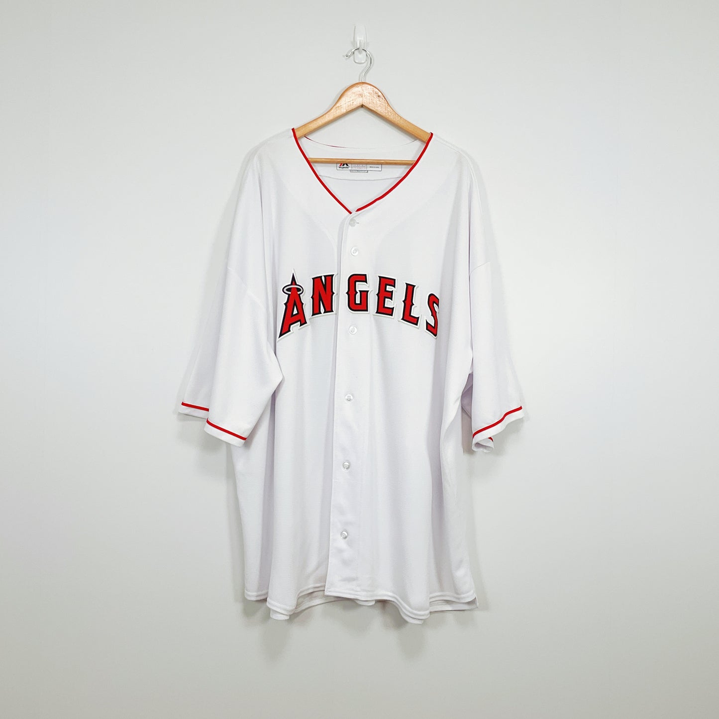 Majestic - Los Angeles Angels Home Full‑Button Baseball Jersey