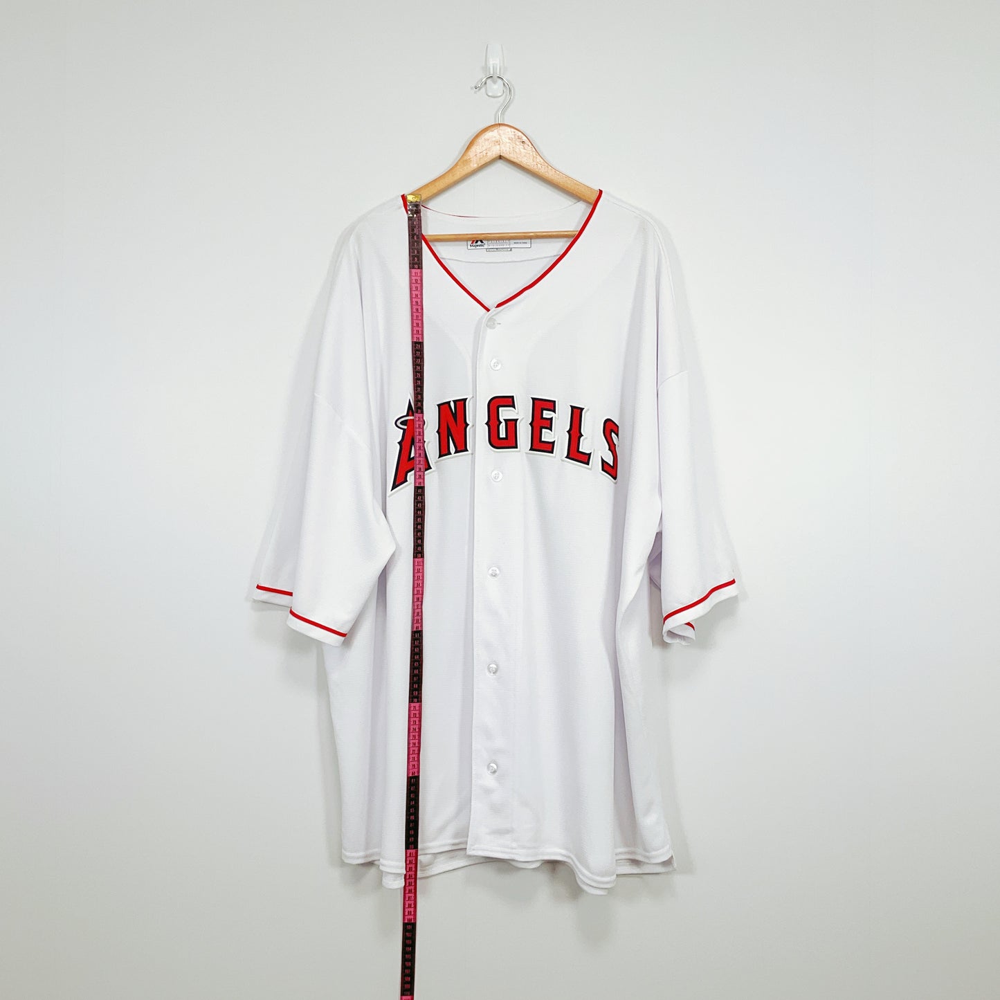 Majestic - Los Angeles Angels Home Full‑Button Baseball Jersey