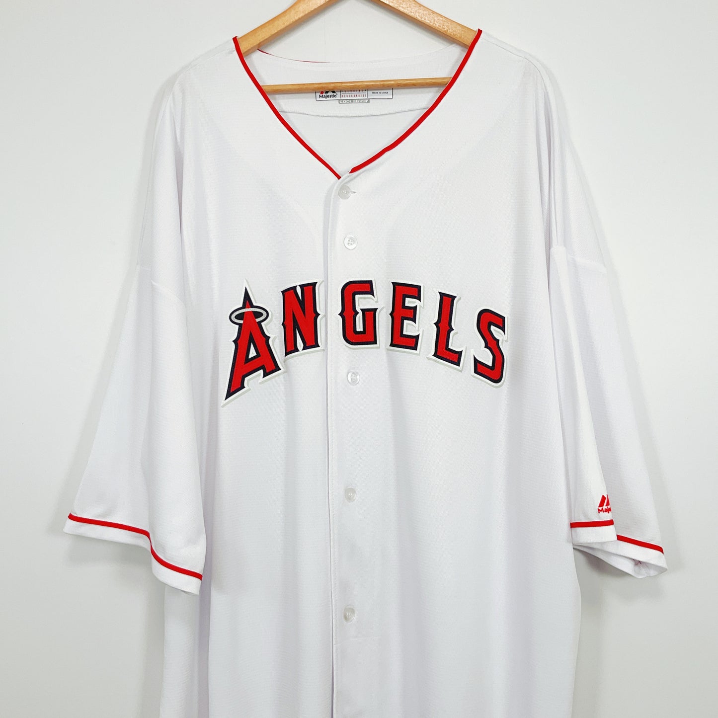 Majestic - Los Angeles Angels Home Full‑Button Baseball Jersey