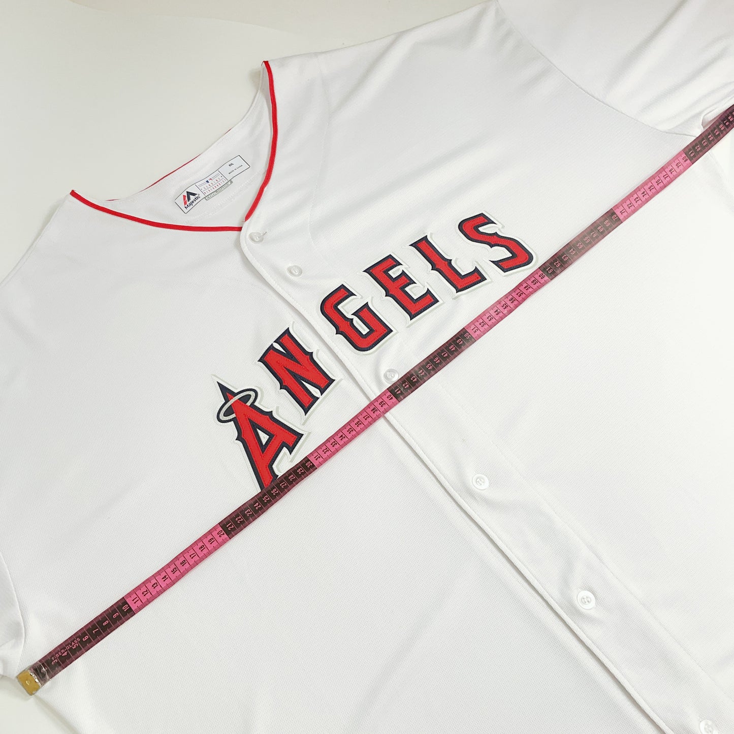 Majestic - Los Angeles Angels Home Full‑Button Baseball Jersey