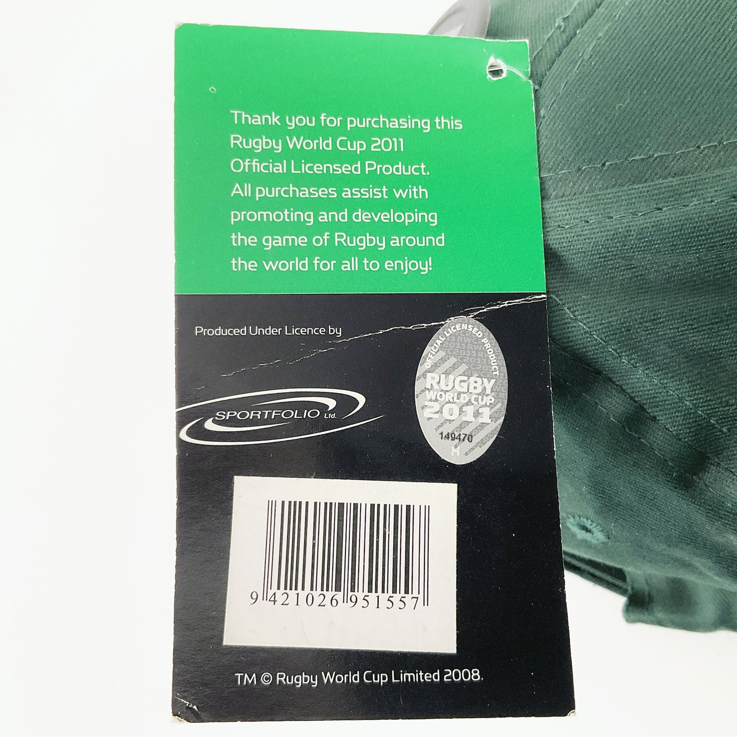 Official Licensed 2011 Rugby World Cup Cap