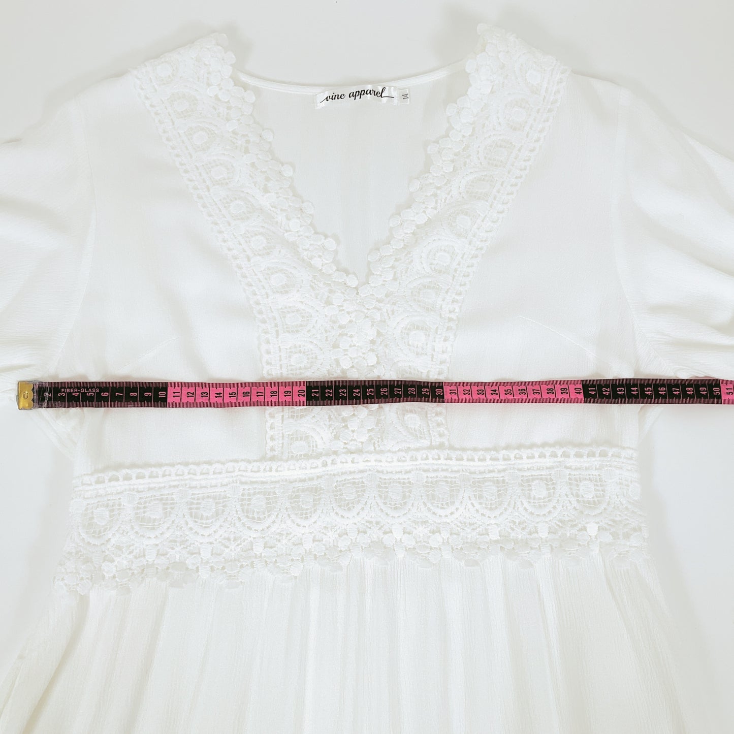VINE APPAREL - White Midi Dress