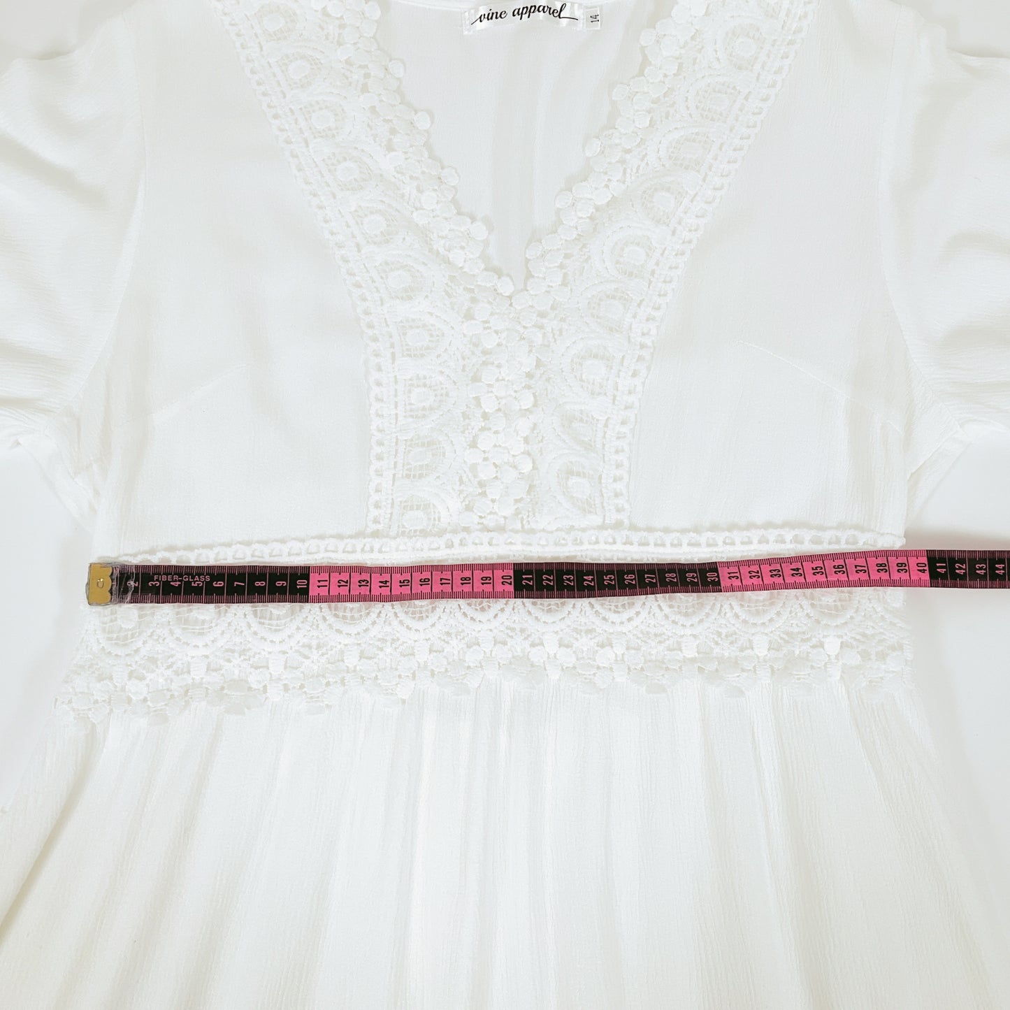 VINE APPAREL - White Midi Dress