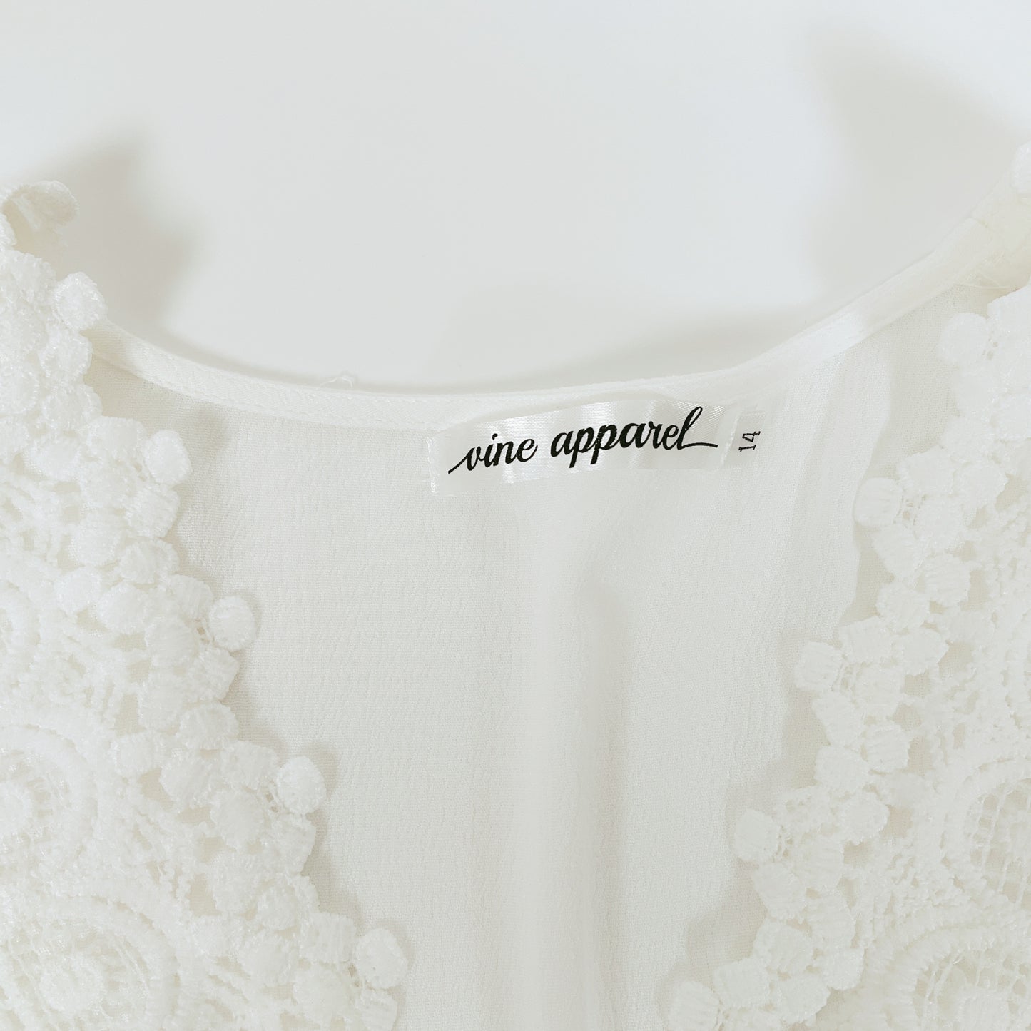 VINE APPAREL - White Midi Dress