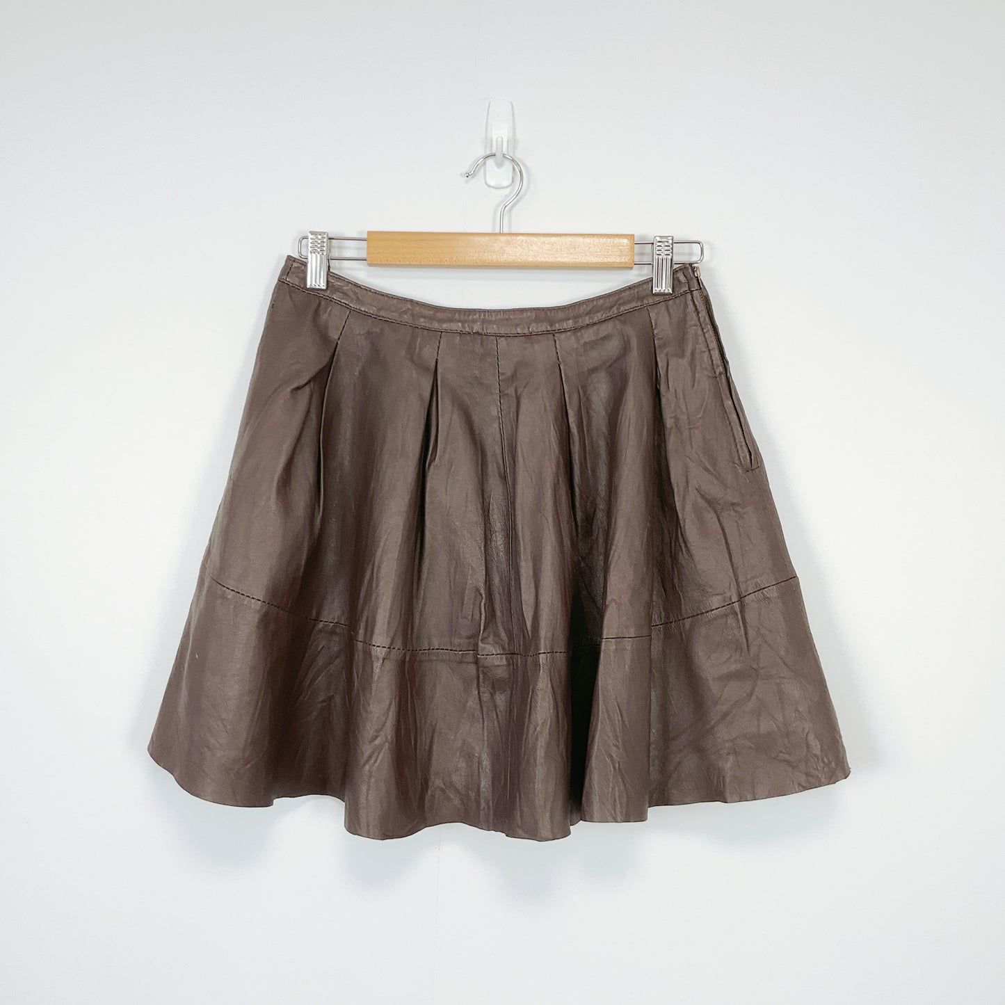 Vero Moda women's real leather skirt