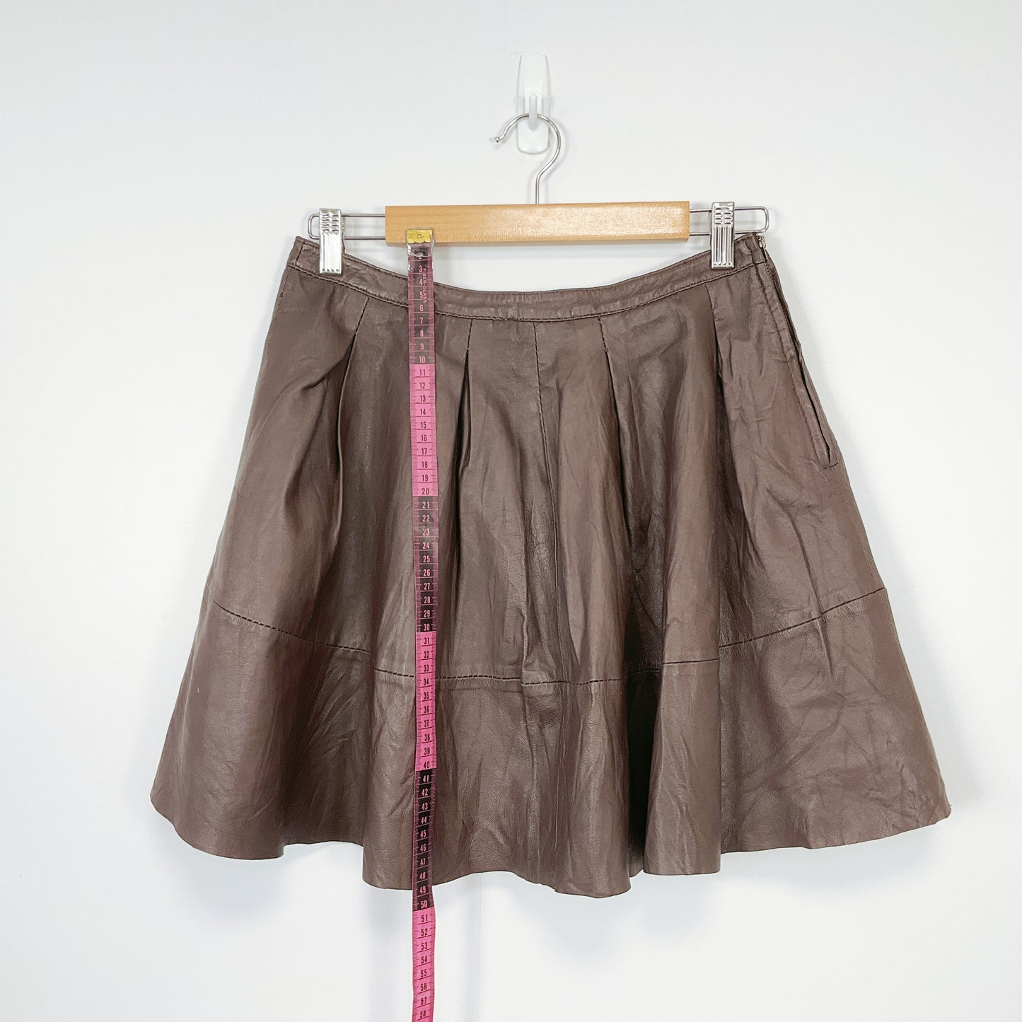 Vero Moda women's real leather skirt