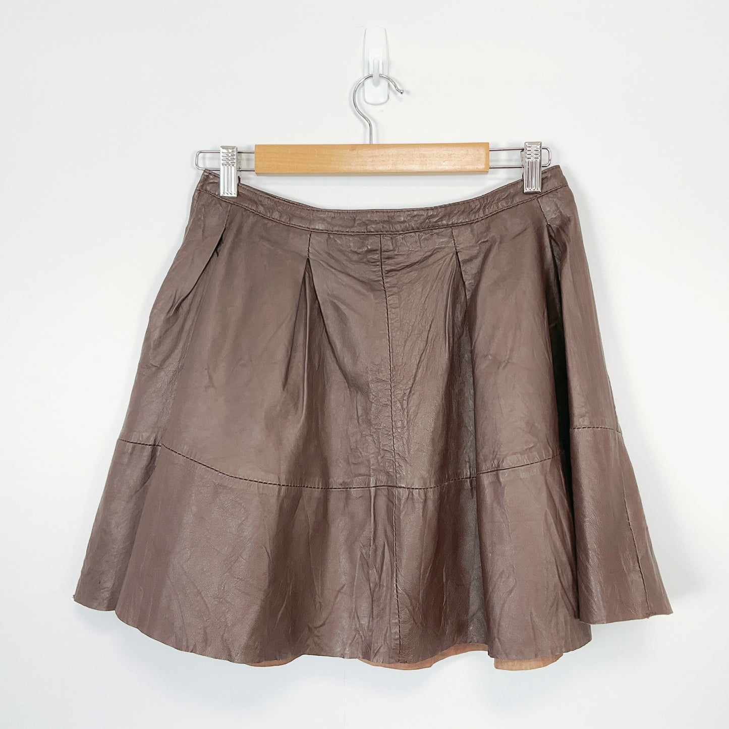 Vero Moda women's real leather skirt