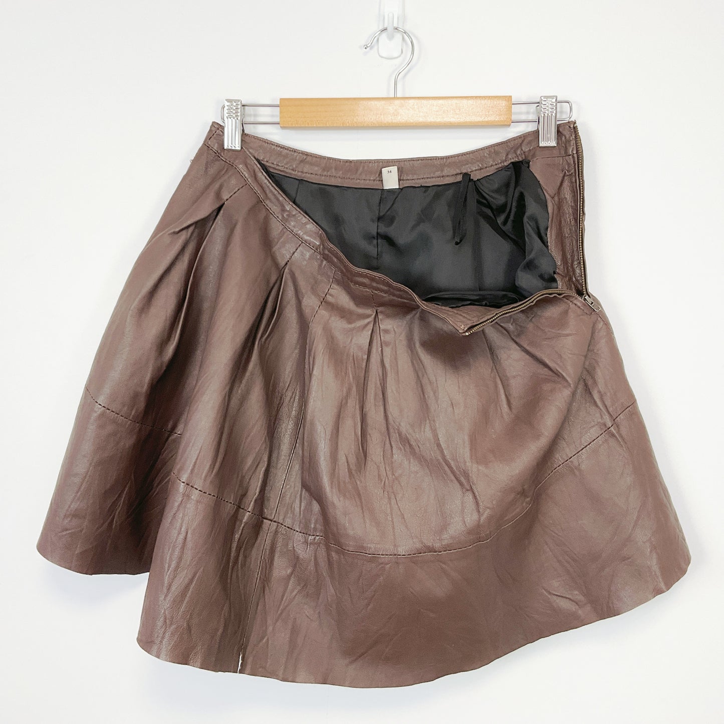 Vero Moda women's real leather skirt