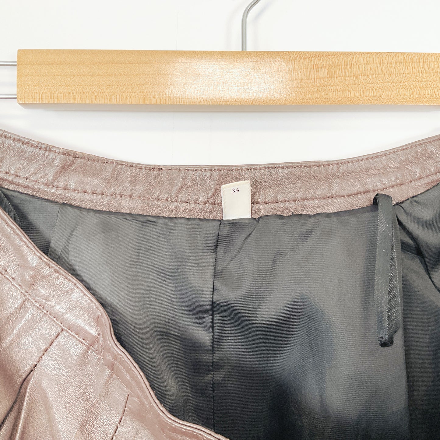 Vero Moda women's real leather skirt