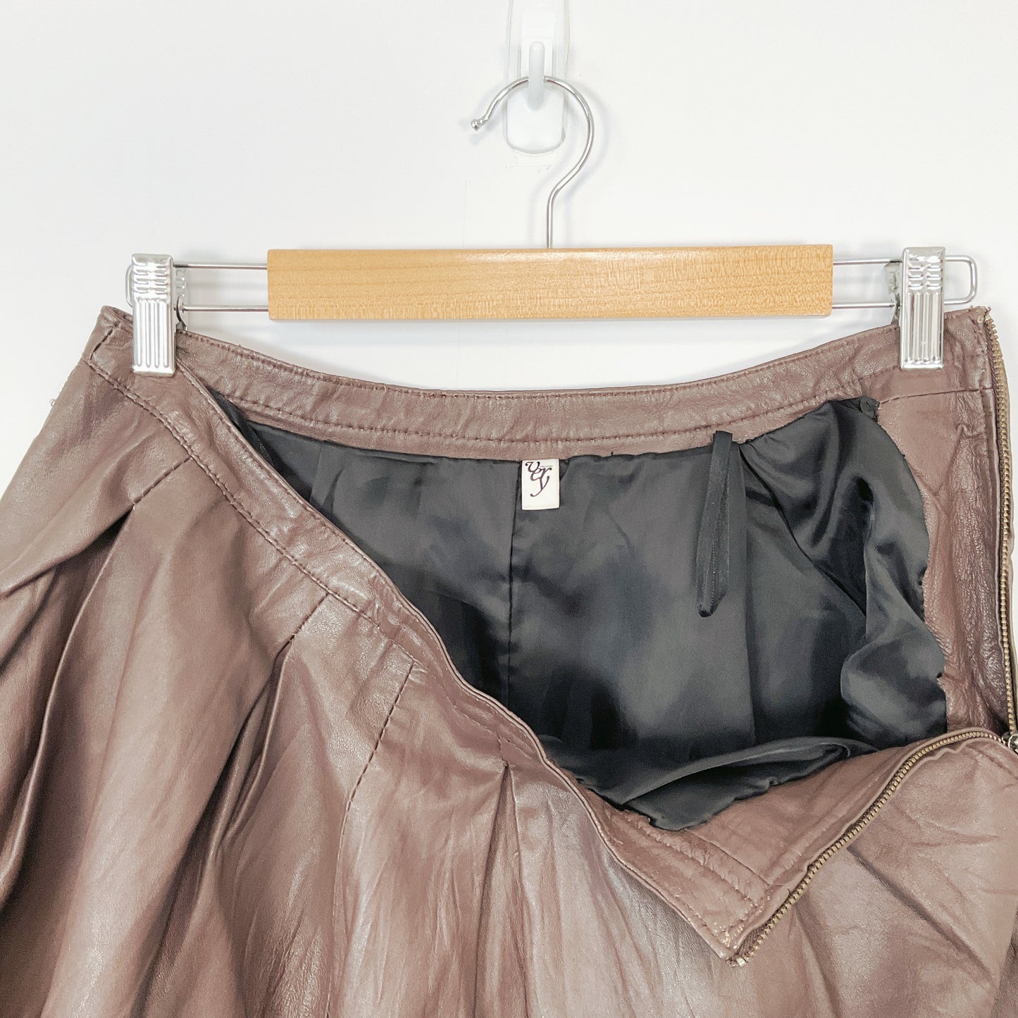 Vero Moda women's real leather skirt