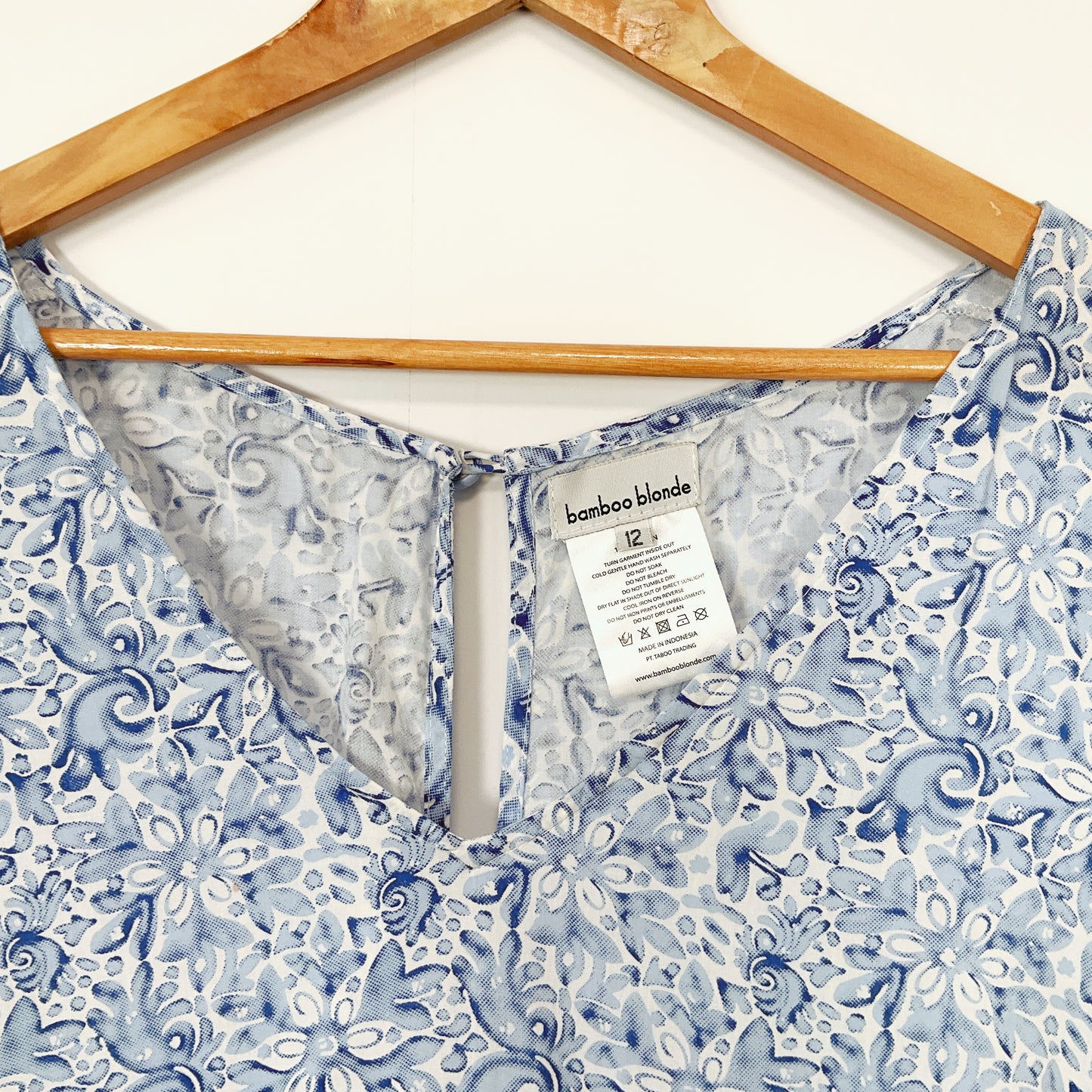 Bamboo Blonde - Floral Pattern Mini Dress