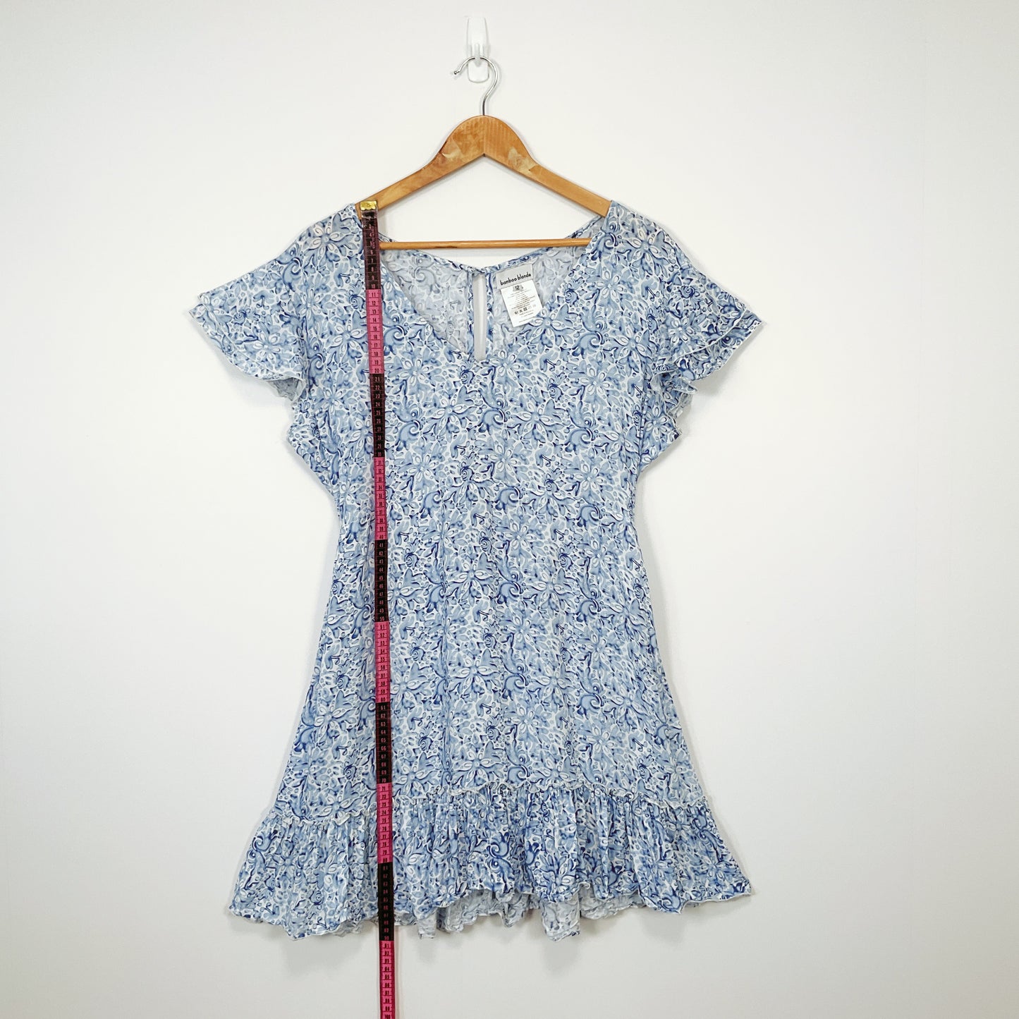 Bamboo Blonde - Floral Pattern Mini Dress