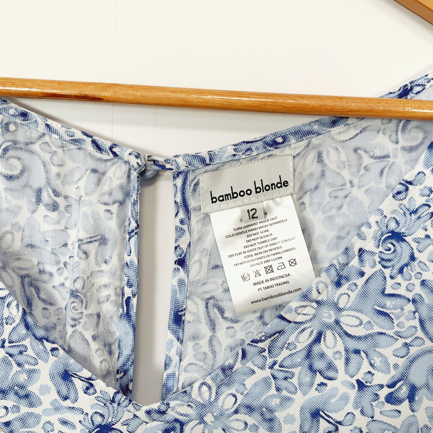 Bamboo Blonde - Floral Pattern Mini Dress