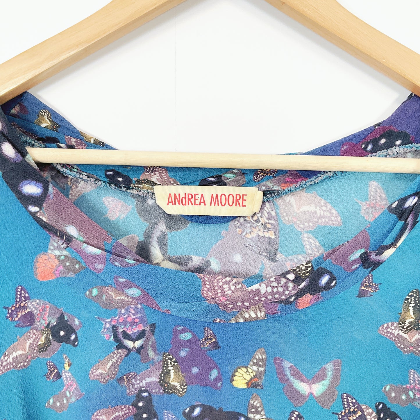 Andrea Moore - Vantage Butterfly Pattern Dress