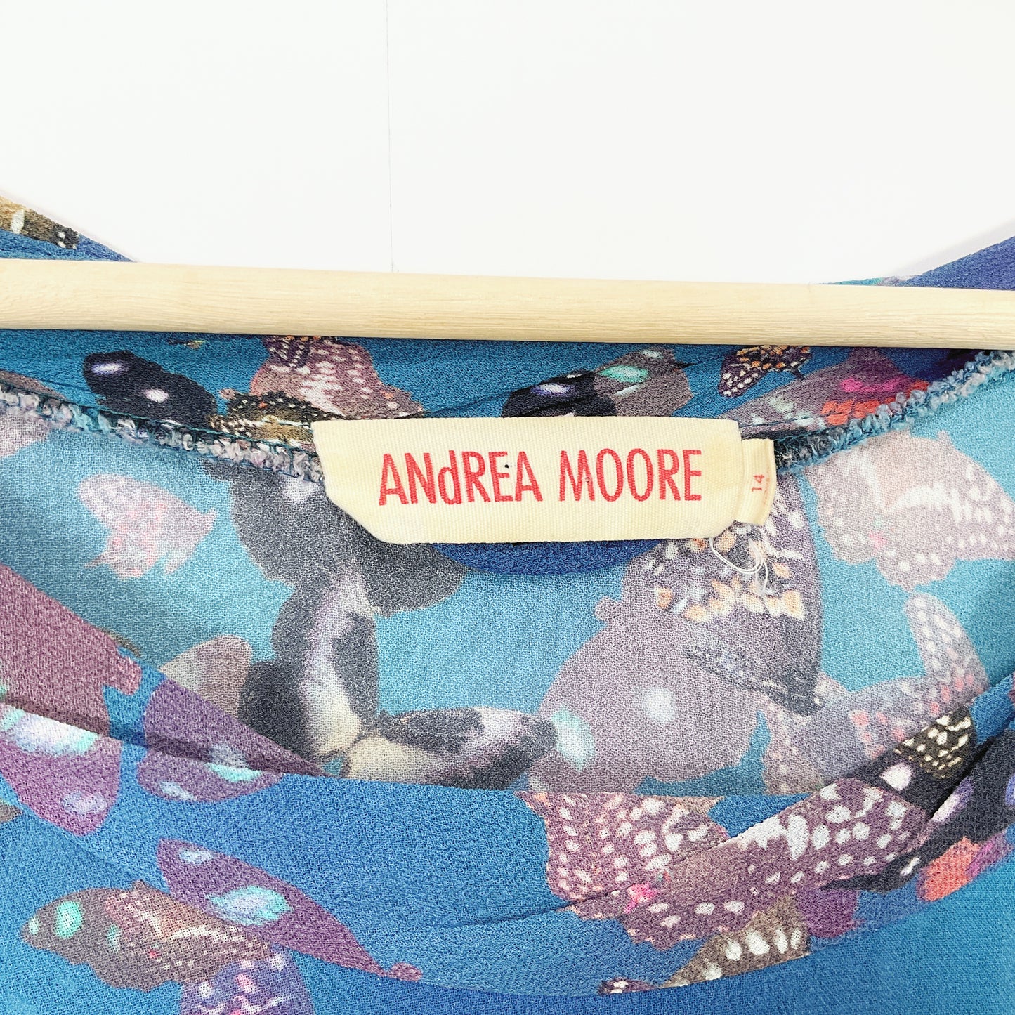 Andrea Moore - Vantage Butterfly Pattern Dress
