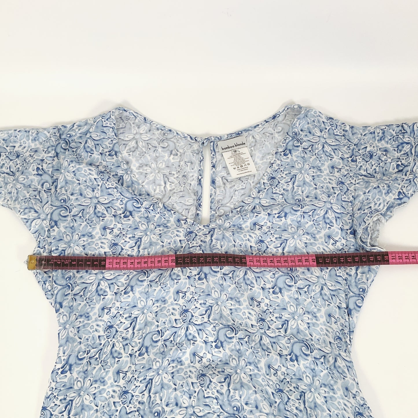 Bamboo Blonde - Floral Pattern Mini Dress