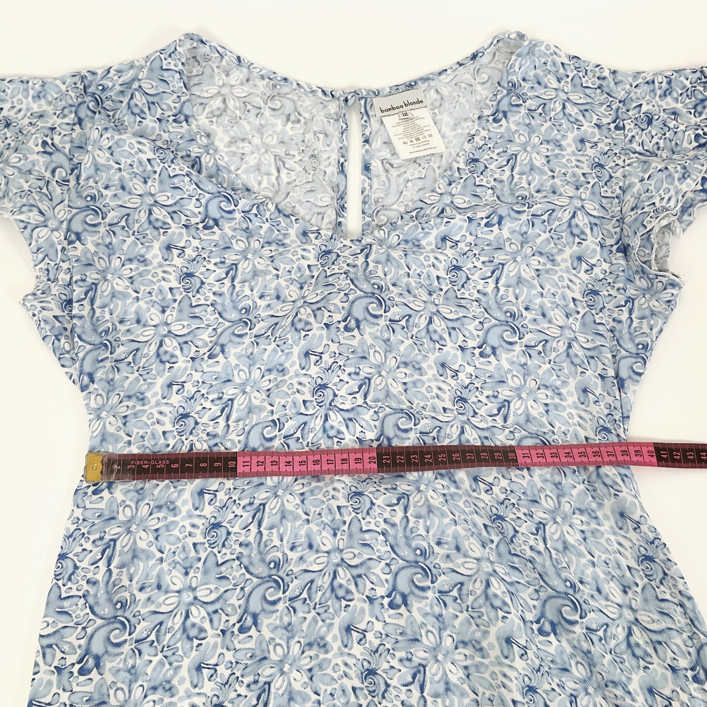 Bamboo Blonde - Floral Pattern Mini Dress