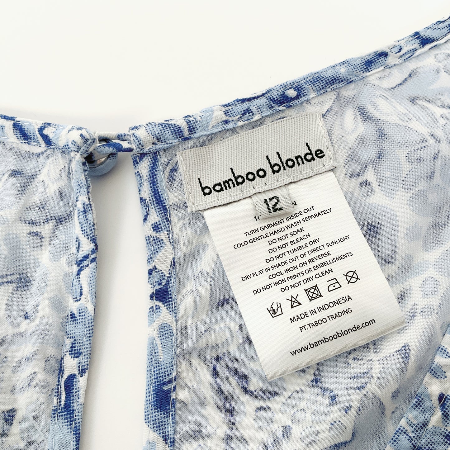 Bamboo Blonde - Floral Pattern Mini Dress