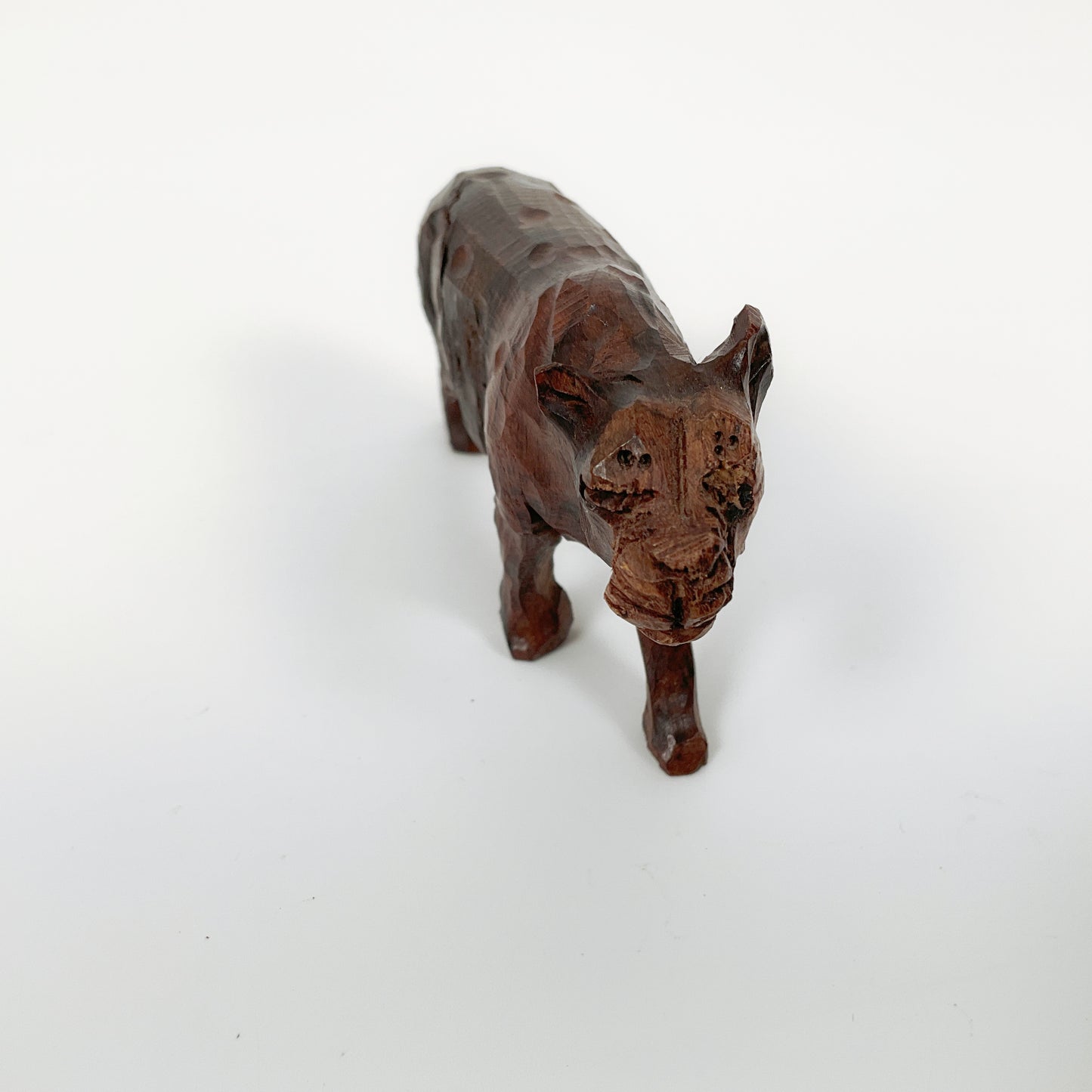 Wooden Animal Carvings - (Elephant, Rhino, Lion, Leopard)