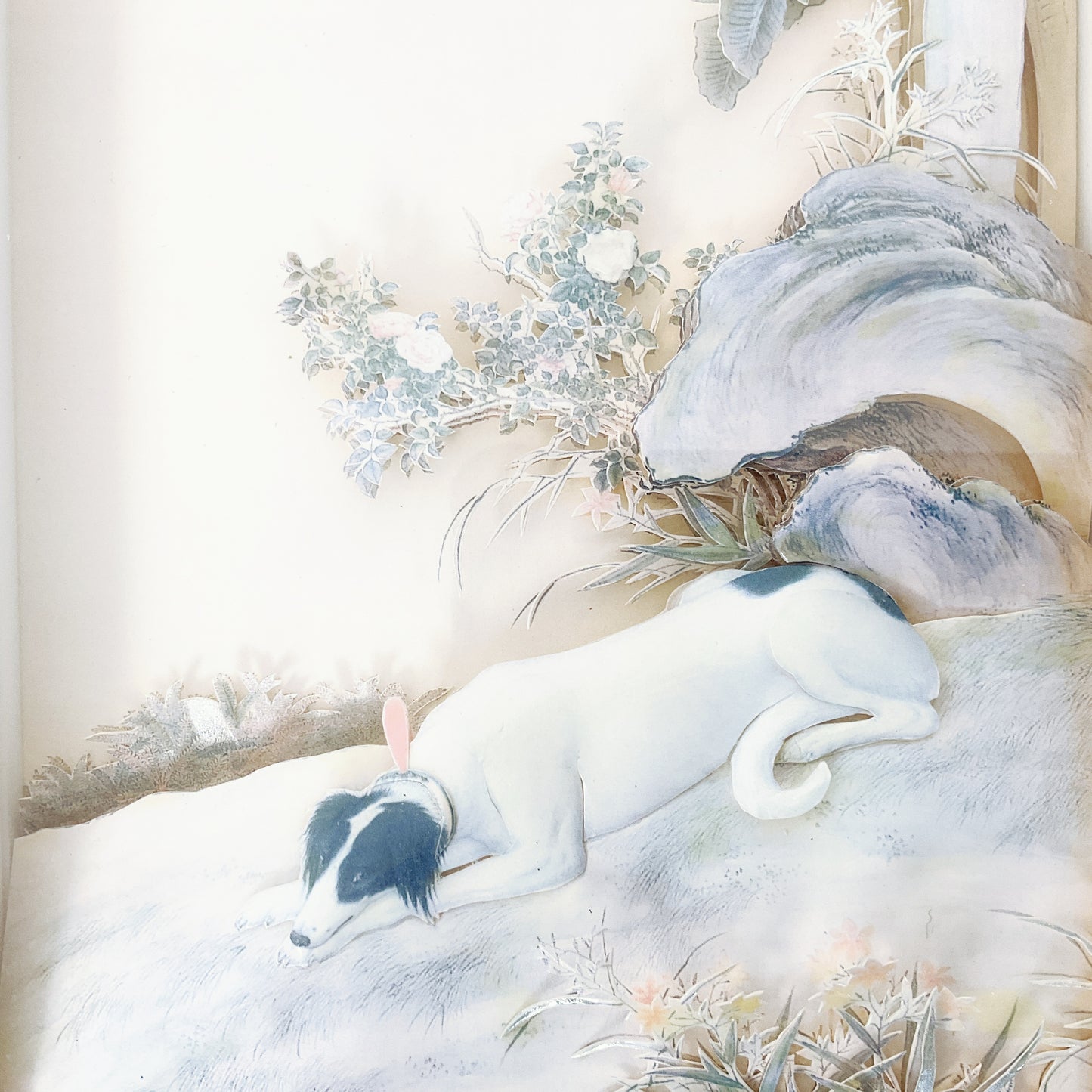 Framed 3D Chinese Dog Artwork – No. 8 "Mo K’ung Ch’üeh" – Ten Prized Dogs
