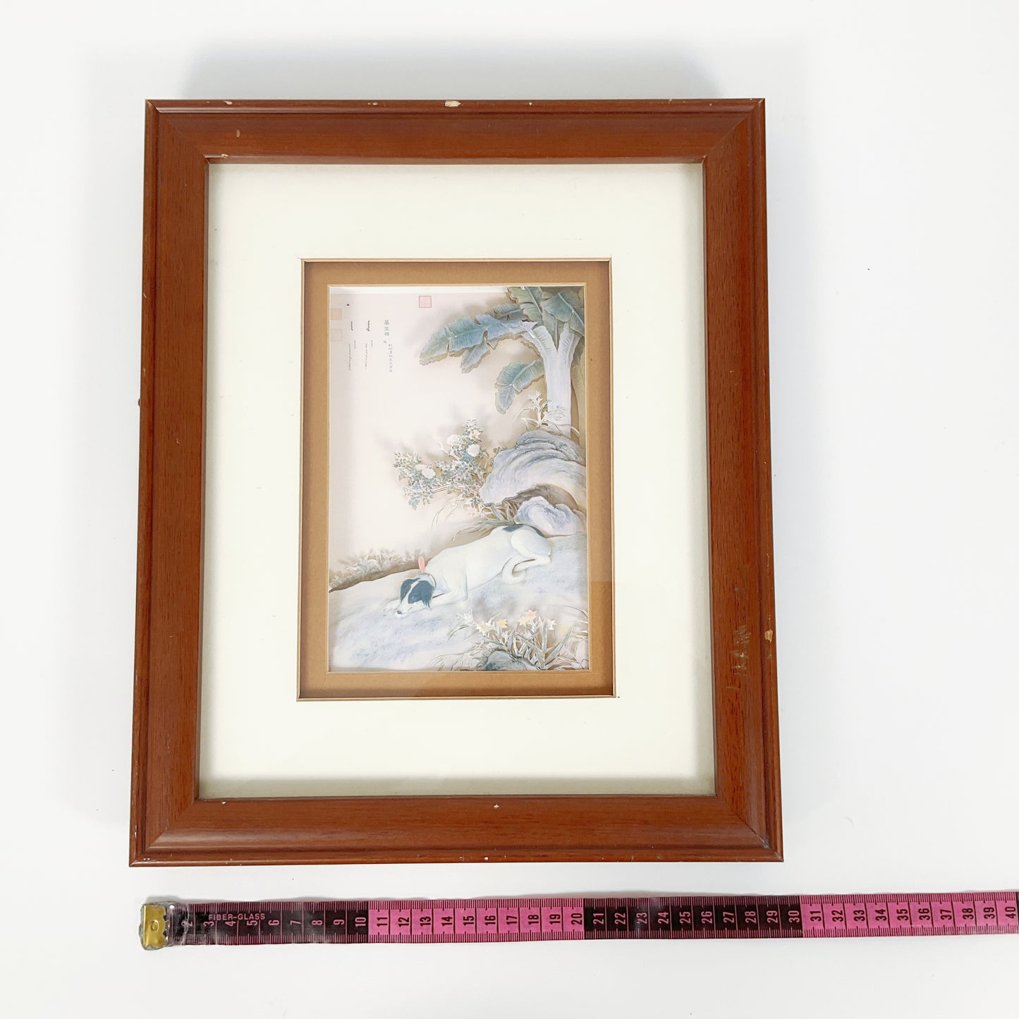 Framed 3D Chinese Dog Artwork – No. 8 "Mo K’ung Ch’üeh" – Ten Prized Dogs