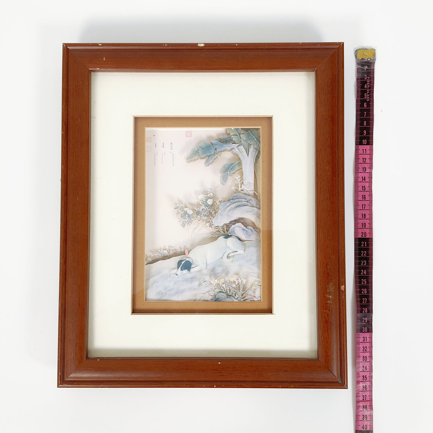 Framed 3D Chinese Dog Artwork – No. 8 "Mo K’ung Ch’üeh" – Ten Prized Dogs