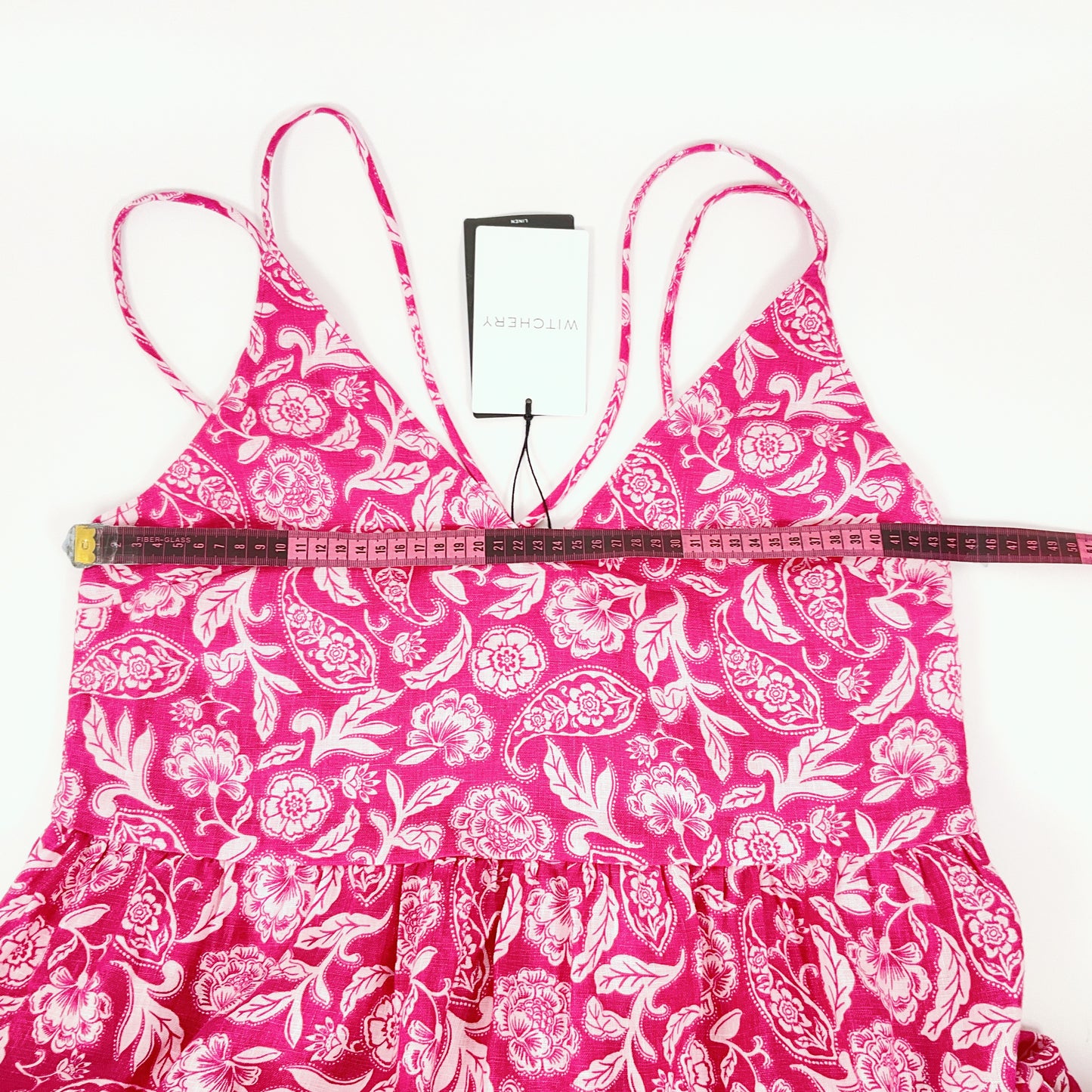 Witchery - Guava Strap Back Print Dress
