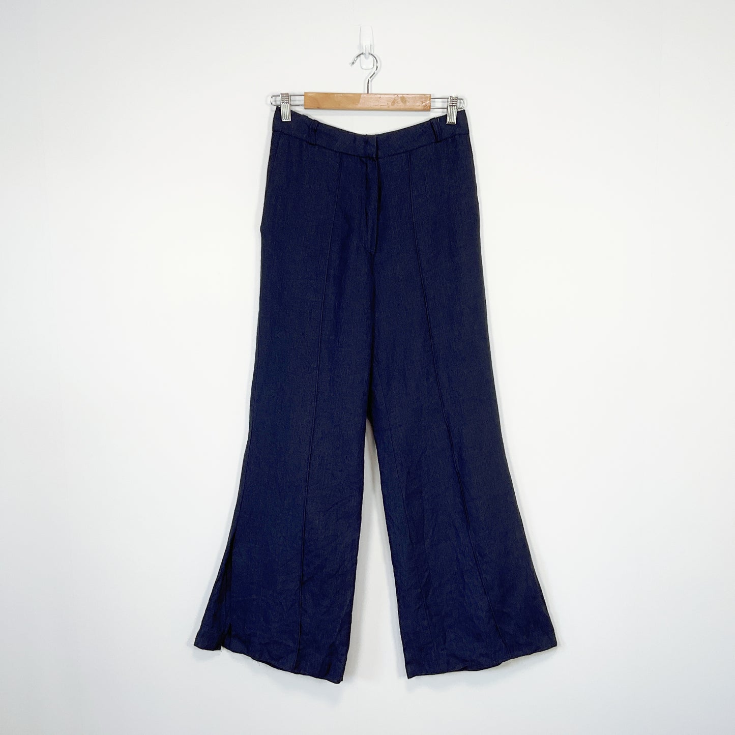 Olivia - Navy Wide‑Leg Pants