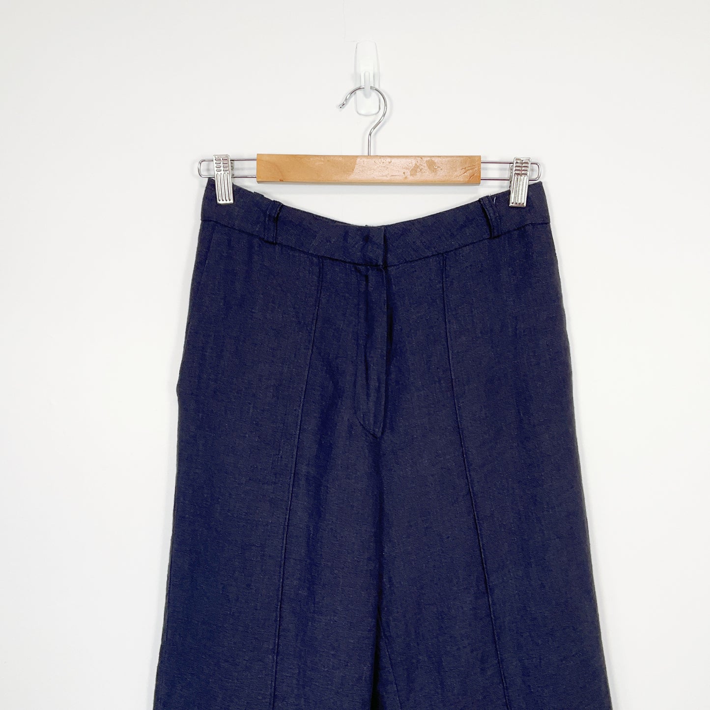 Olivia - Navy Wide‑Leg Pants