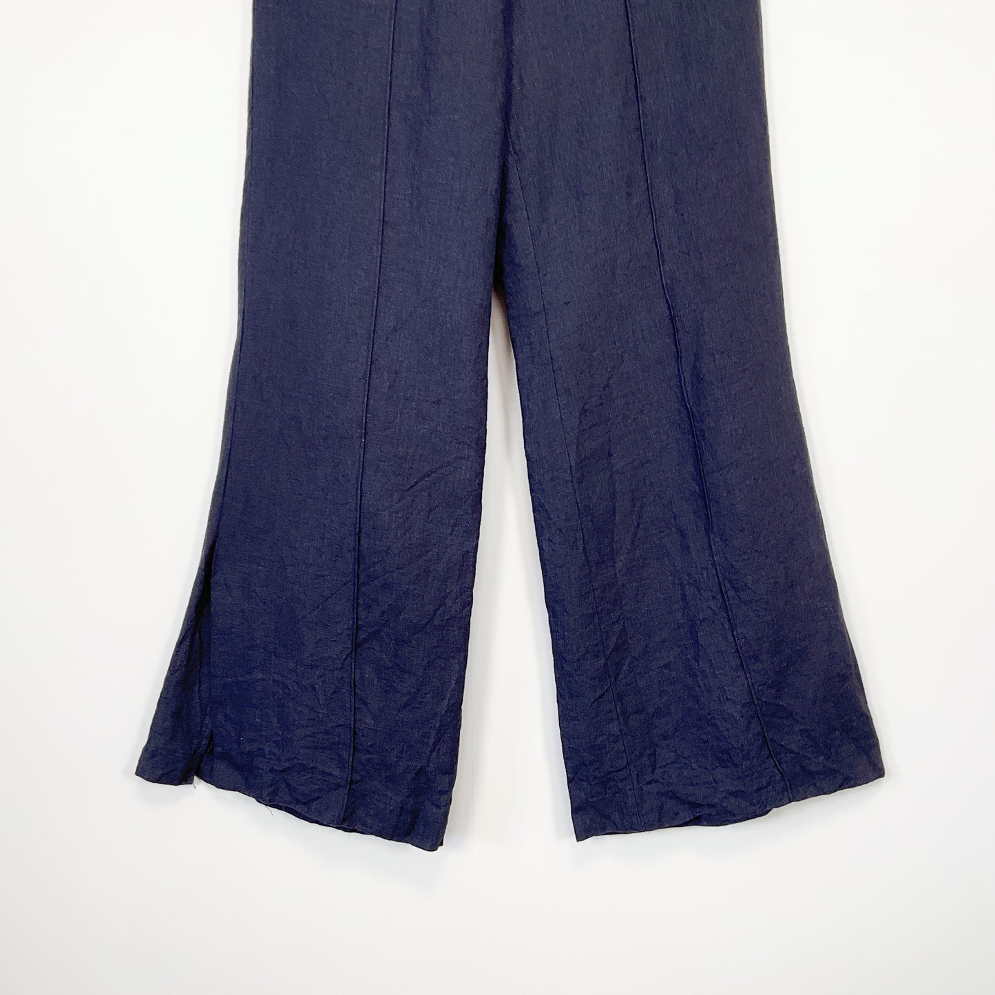 Olivia - Navy Wide‑Leg Pants