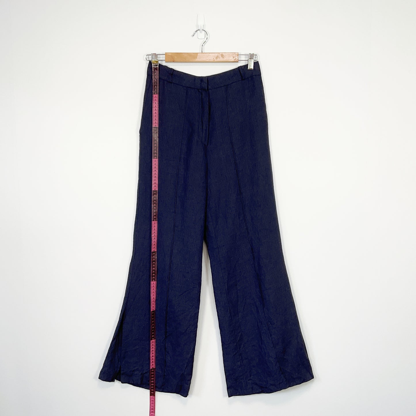 Olivia - Navy Wide‑Leg Pants