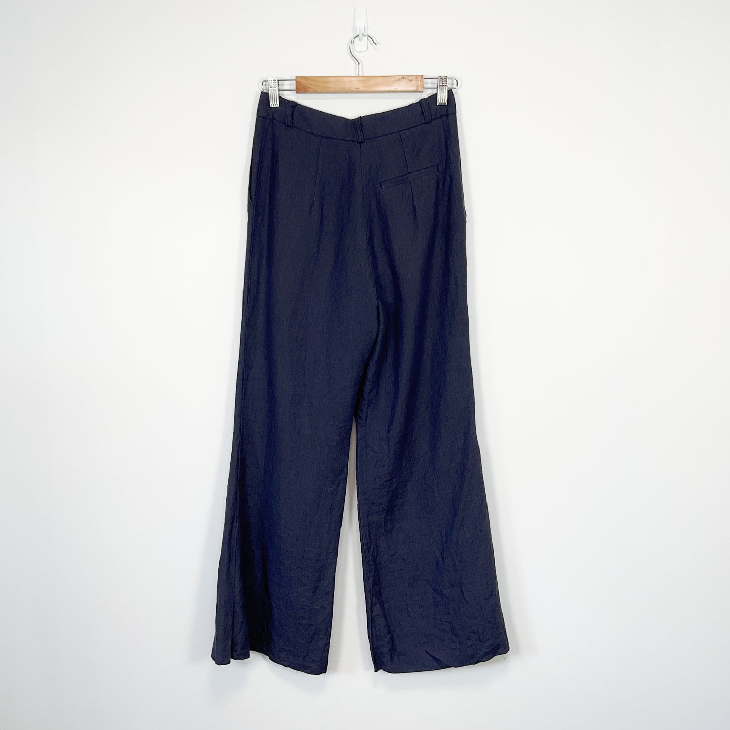Olivia - Navy Wide‑Leg Pants
