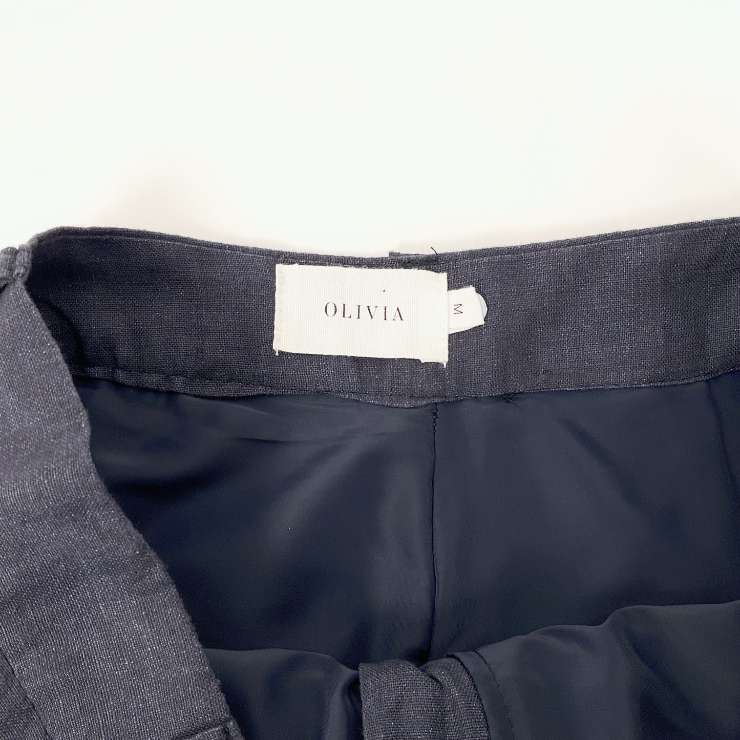 Olivia - Navy Wide‑Leg Pants