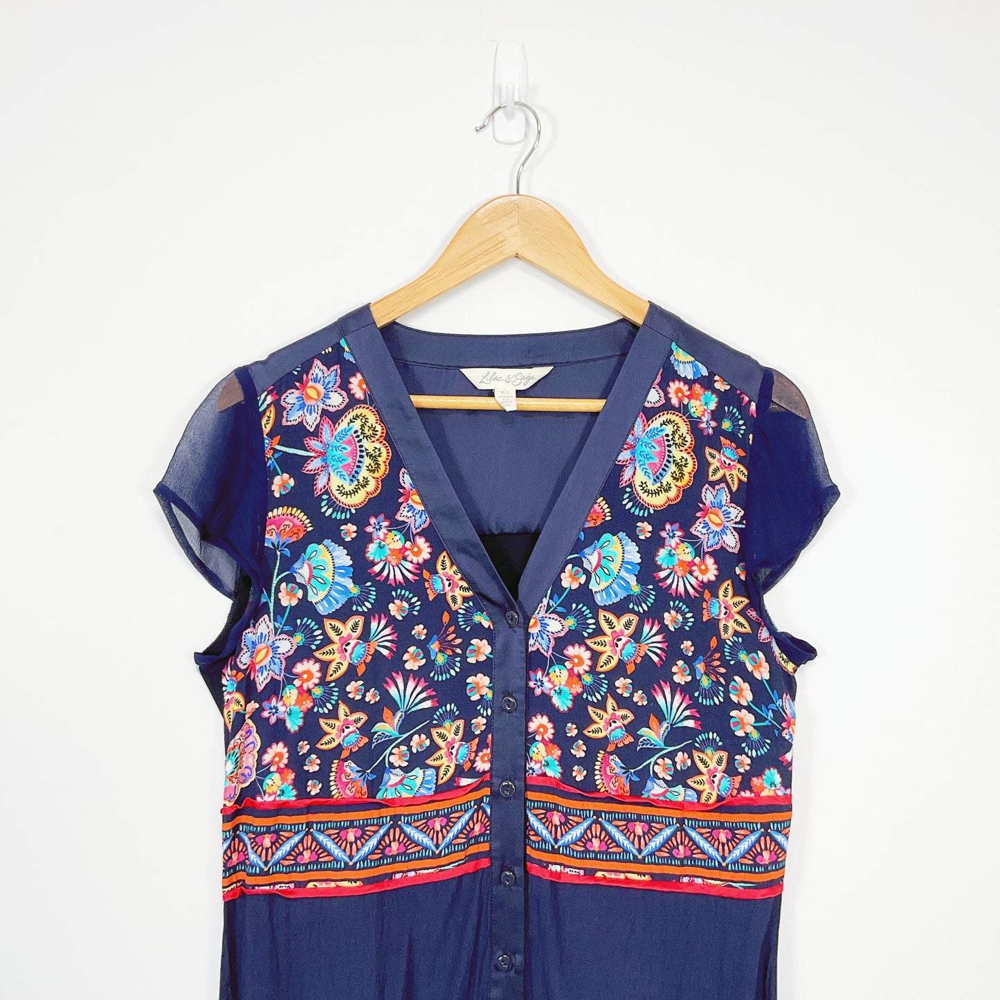 Lilac & Sage - Boho Floral Dress
