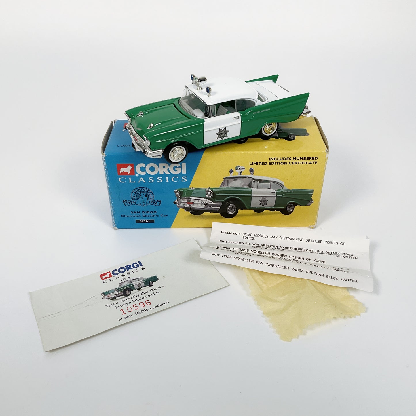 CORGI CLASSICS - 51301 Chevrolet Sheriff's Car - Diecast Model 1:43