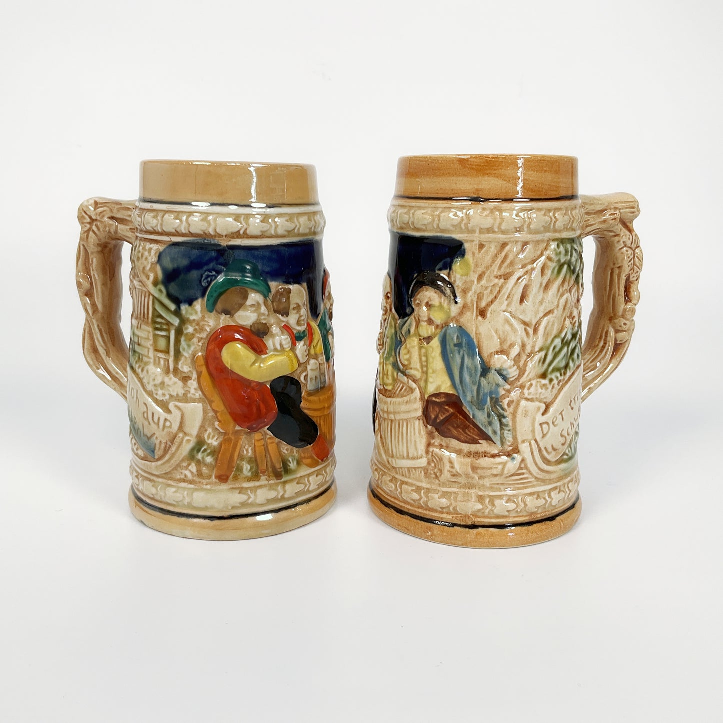 Vintage Tankards Set of 2 Made in Japan