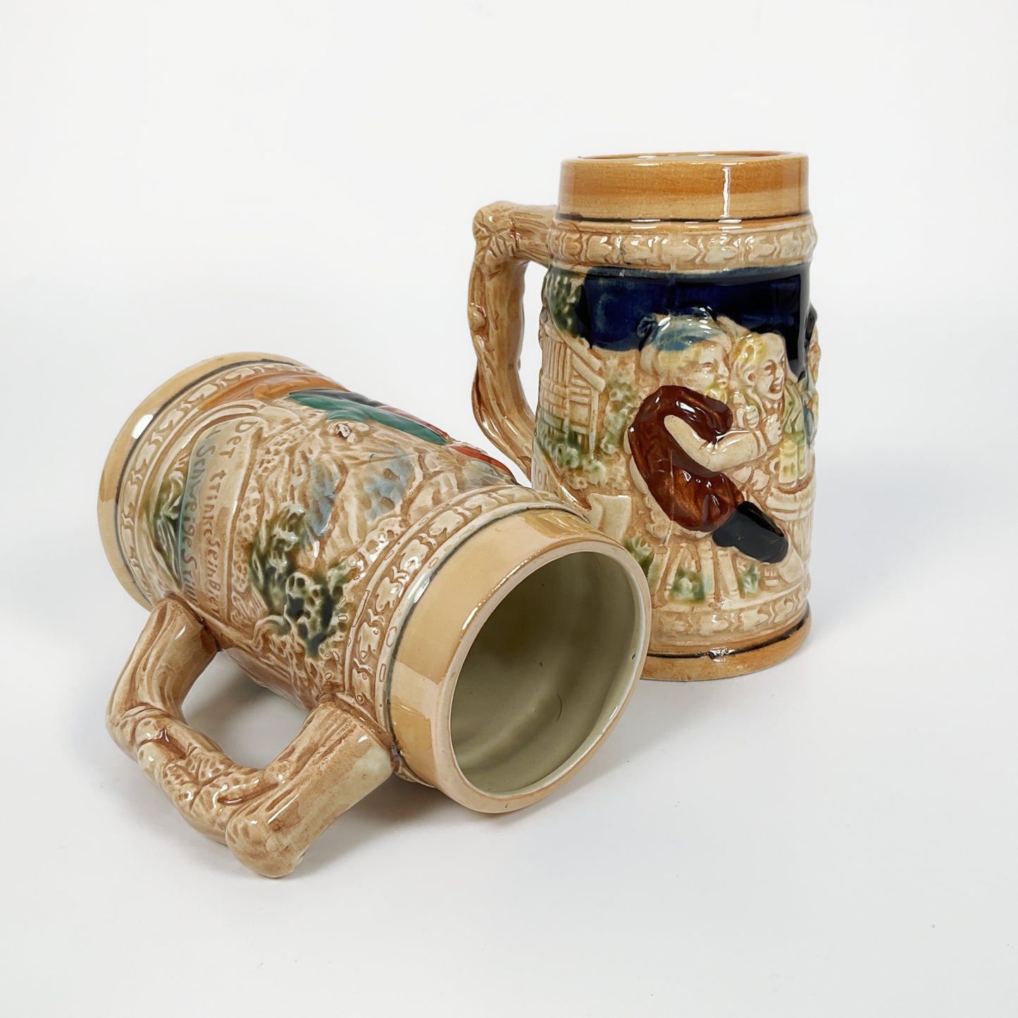 Vintage Tankards Set of 2 Made in Japan