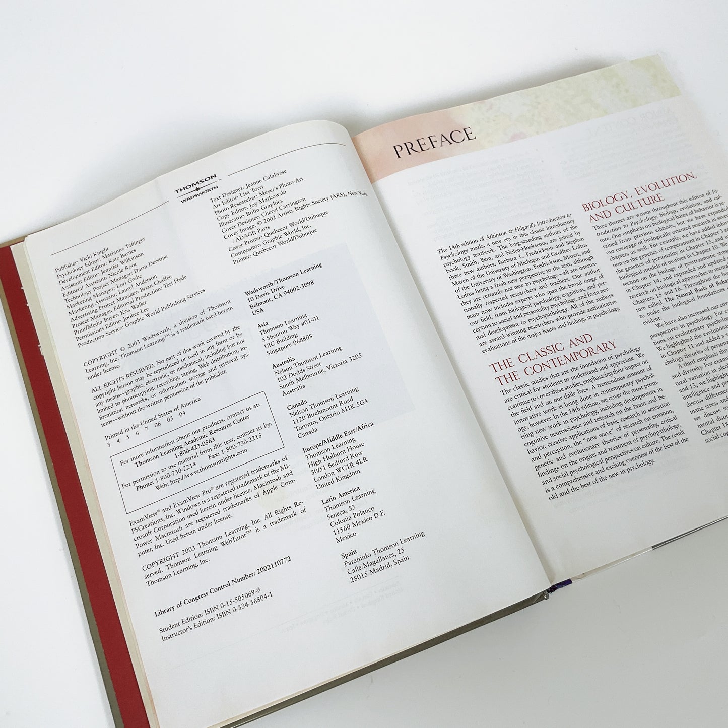 Atkinson and Hilgard’s Introduction to Psychology (with Lecture Notes and InfoTrac) 14th Edition