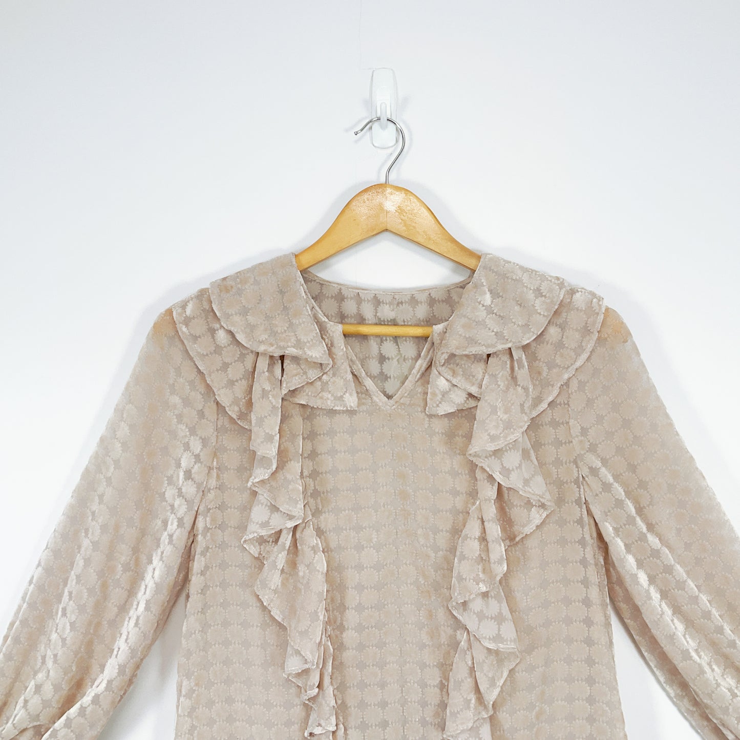 BAYILU - Textured Ruffle Mini Dress with Tag