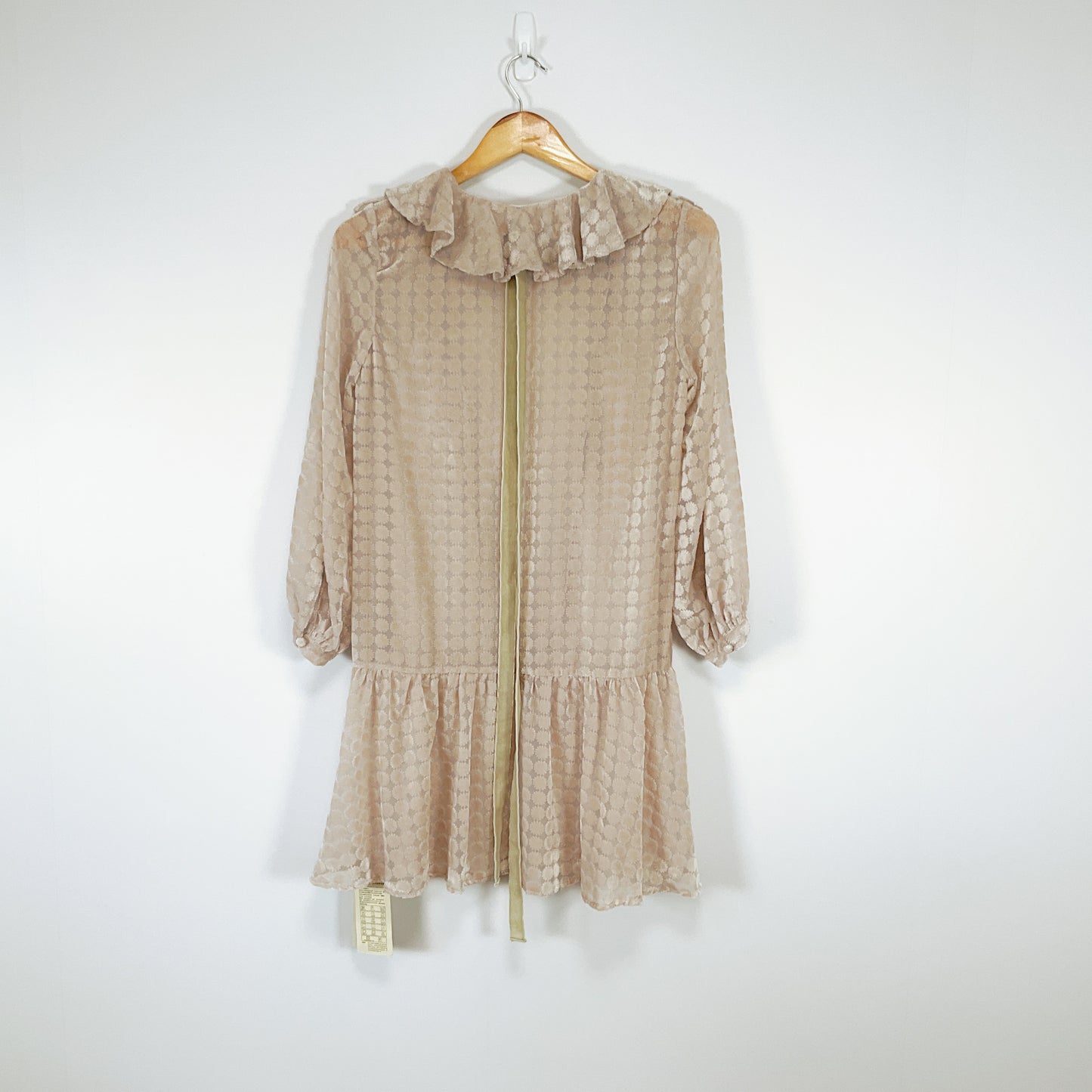 BAYILU - Textured Ruffle Mini Dress with Tag