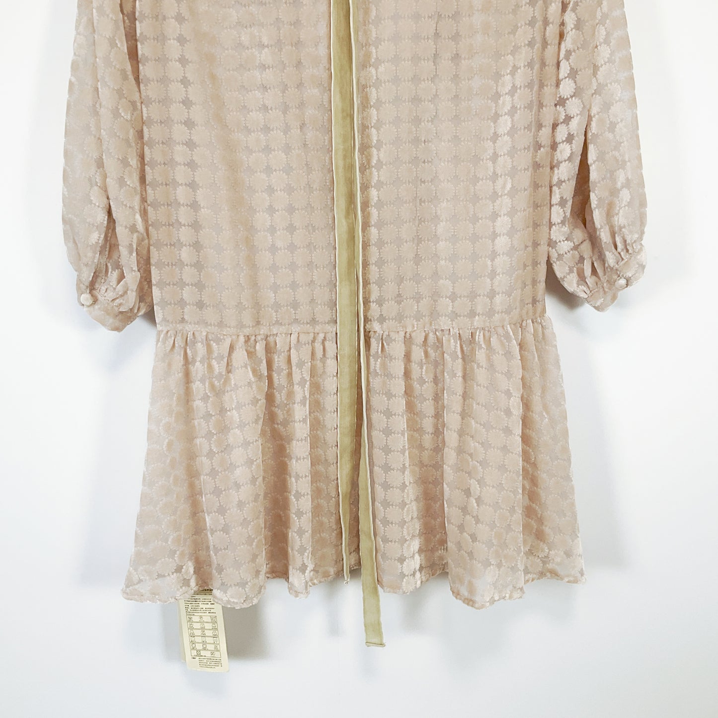 BAYILU - Textured Ruffle Mini Dress with Tag